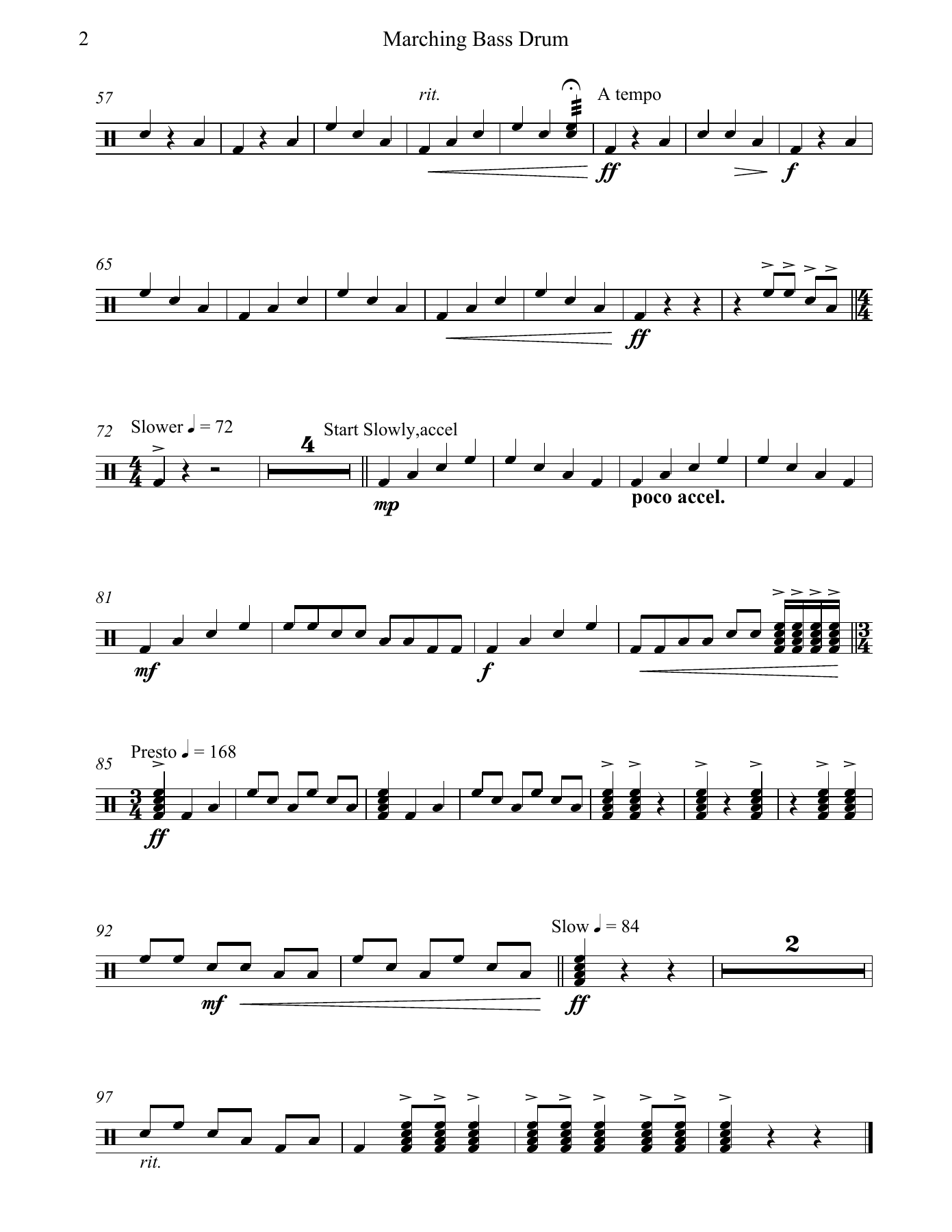 Granada Marching Bass Drum — page 2