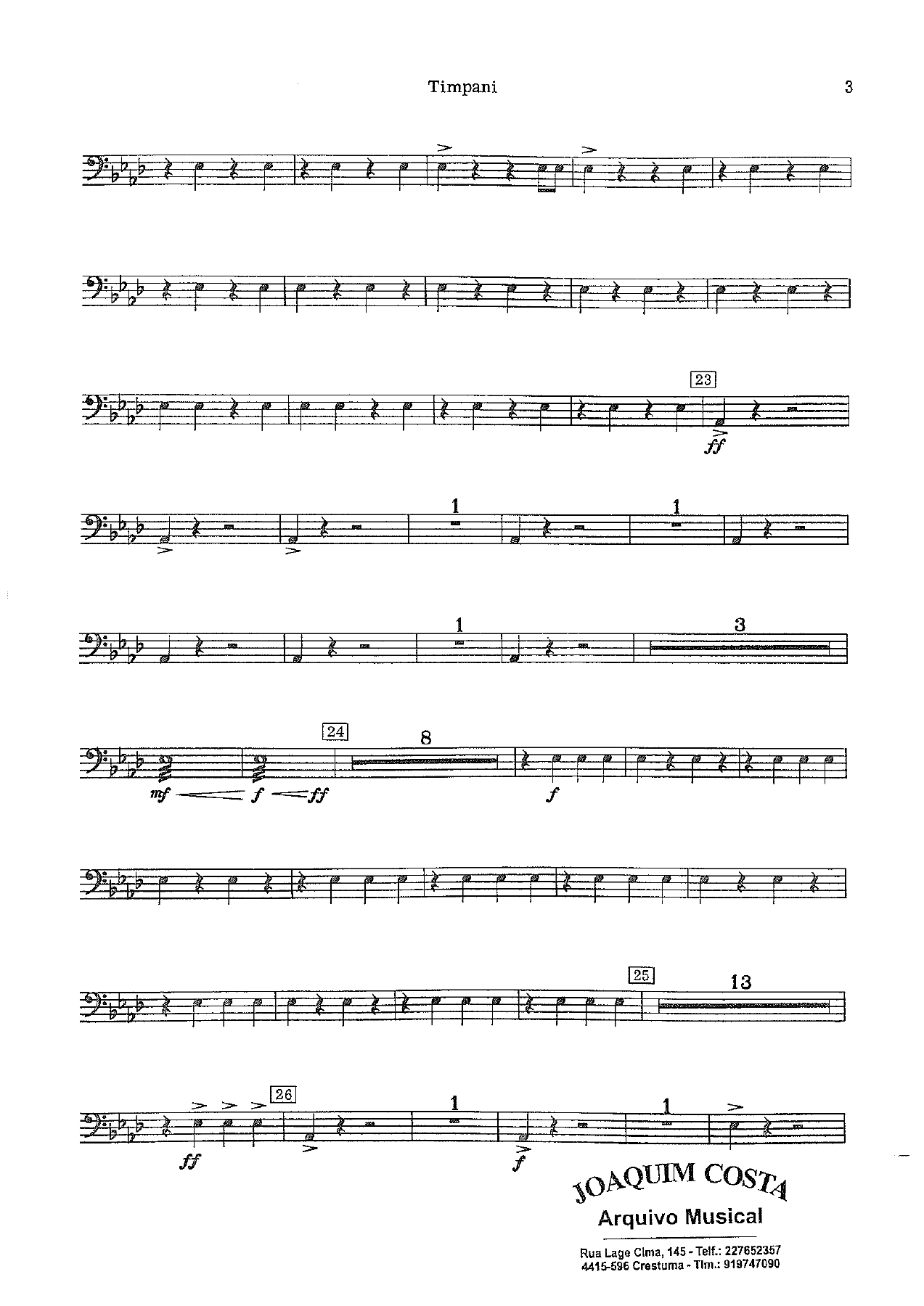 Festive Overture 31 Timpani — page 3