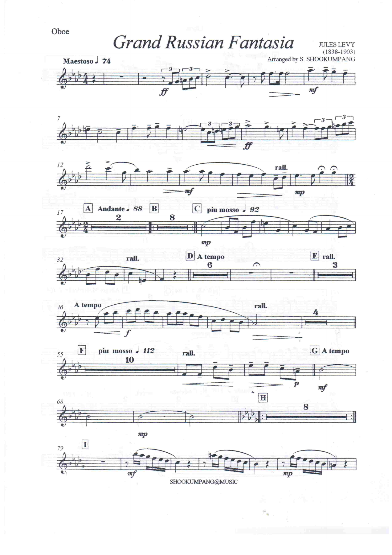 fantasia rusa partes — sheet music cover (first page)