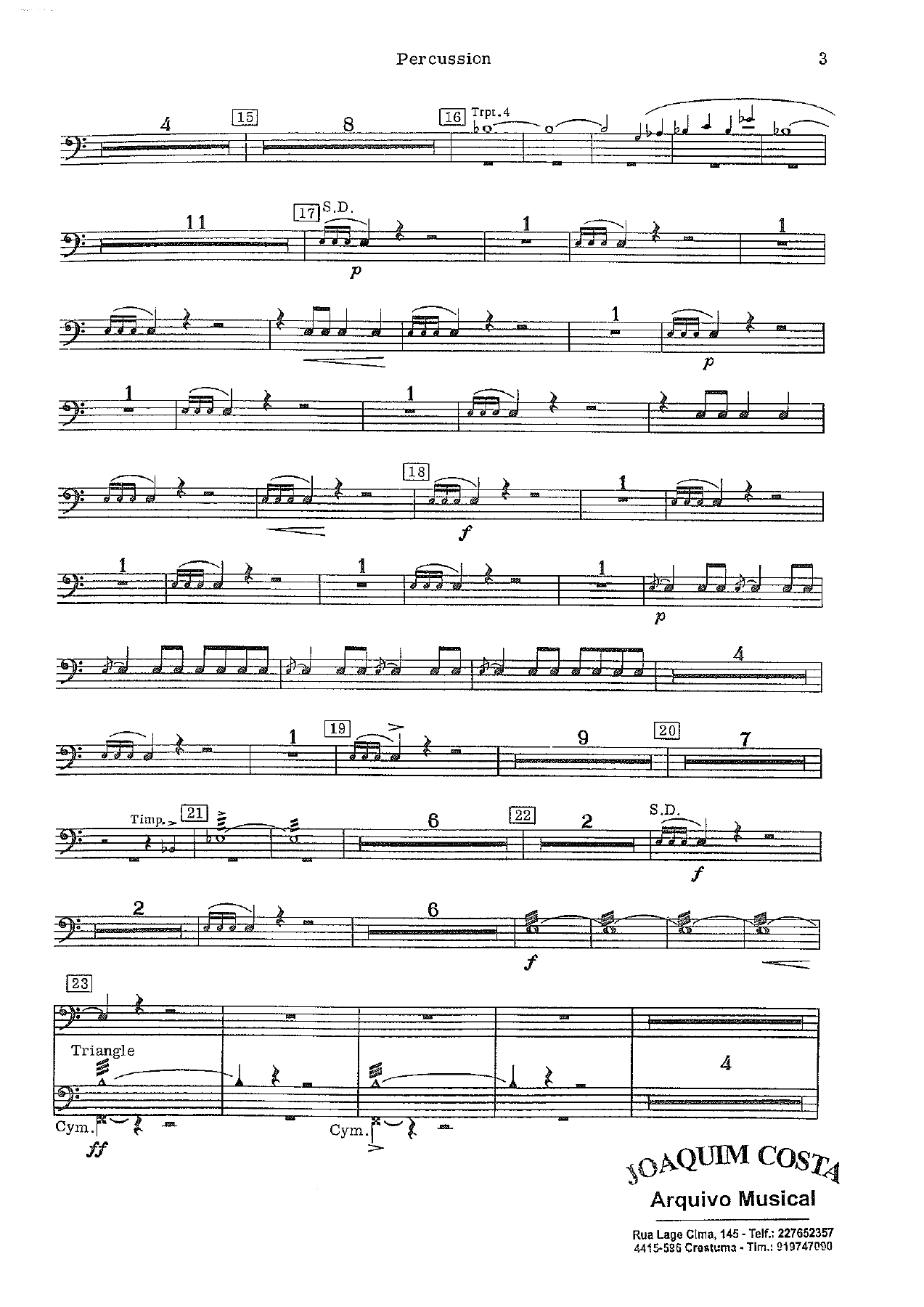 Festive Overture 32 Percussion — page 2