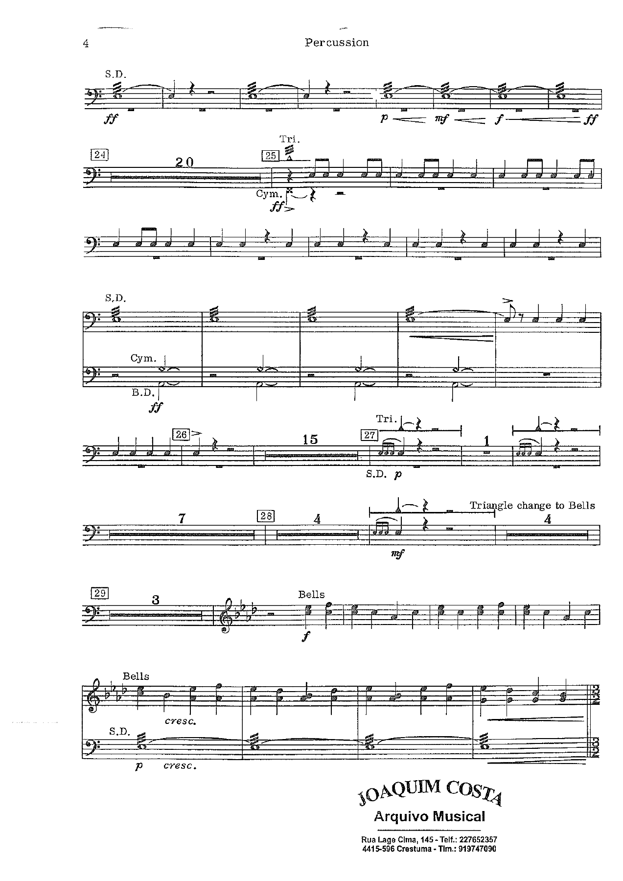 Festive Overture 32 Percussion — page 3