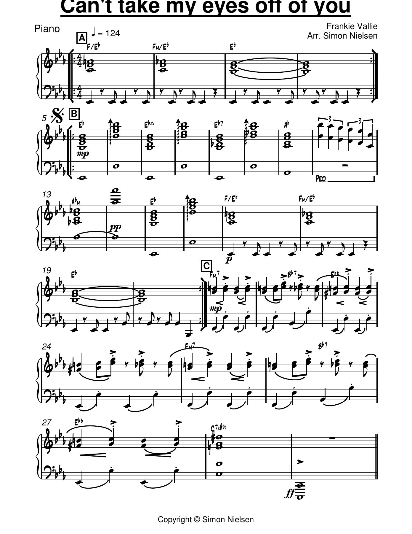17 Piano — big_band_vocal sheet music arranged by Simon Nielsen | Jazz Standard