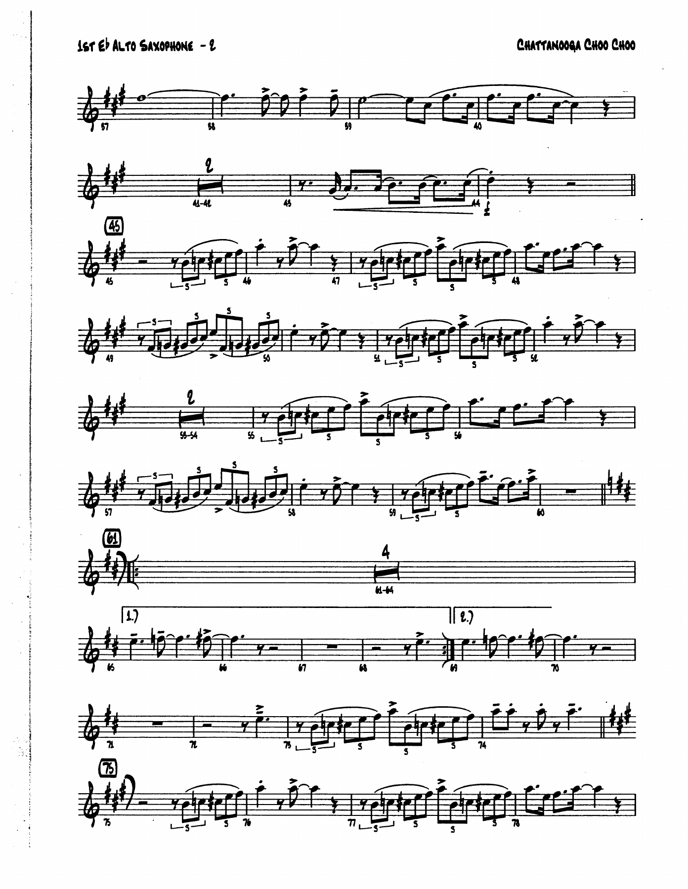 Chatanooga Choo Choo ALTO — page 2