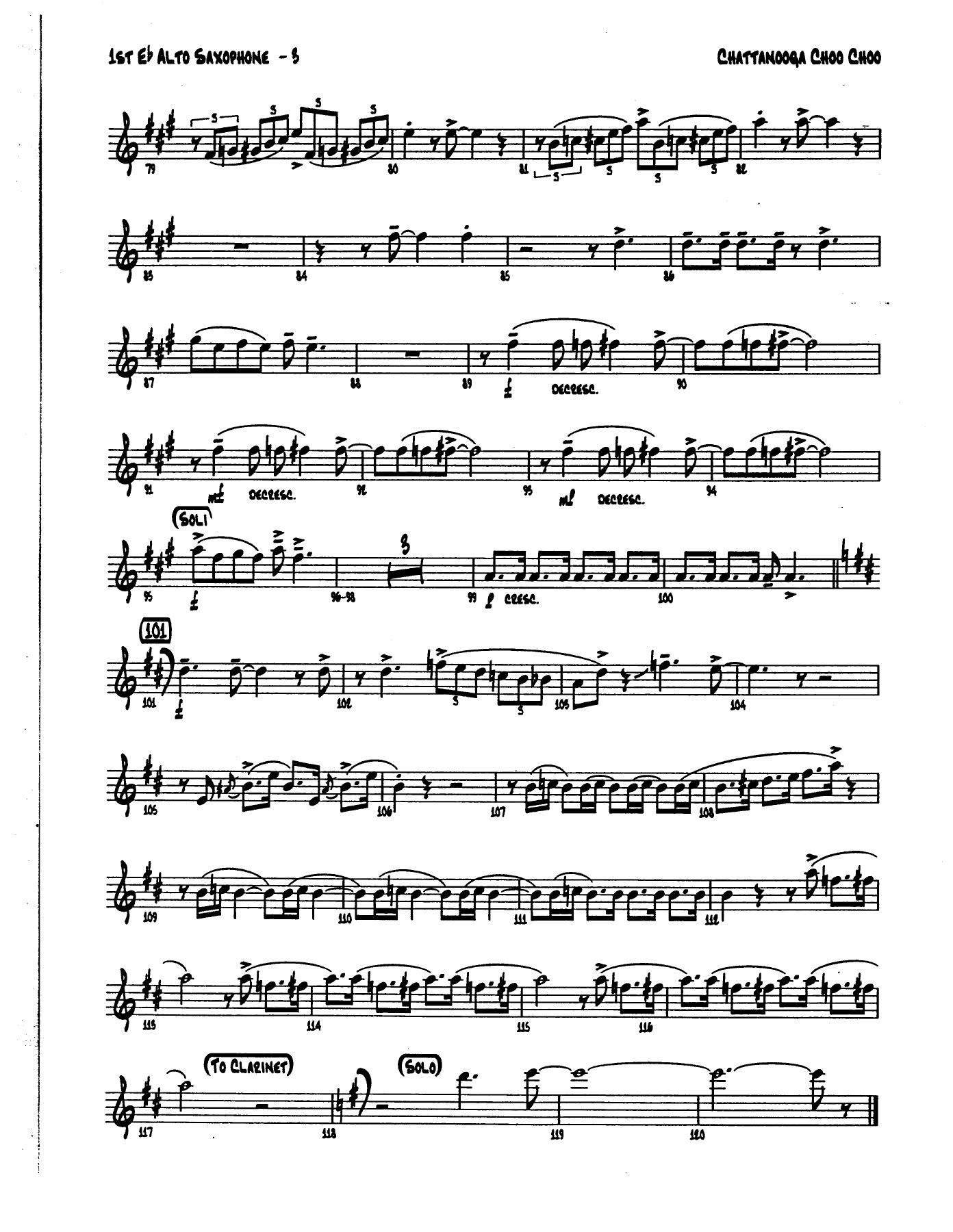 Chatanooga Choo Choo ALTO — page 3
