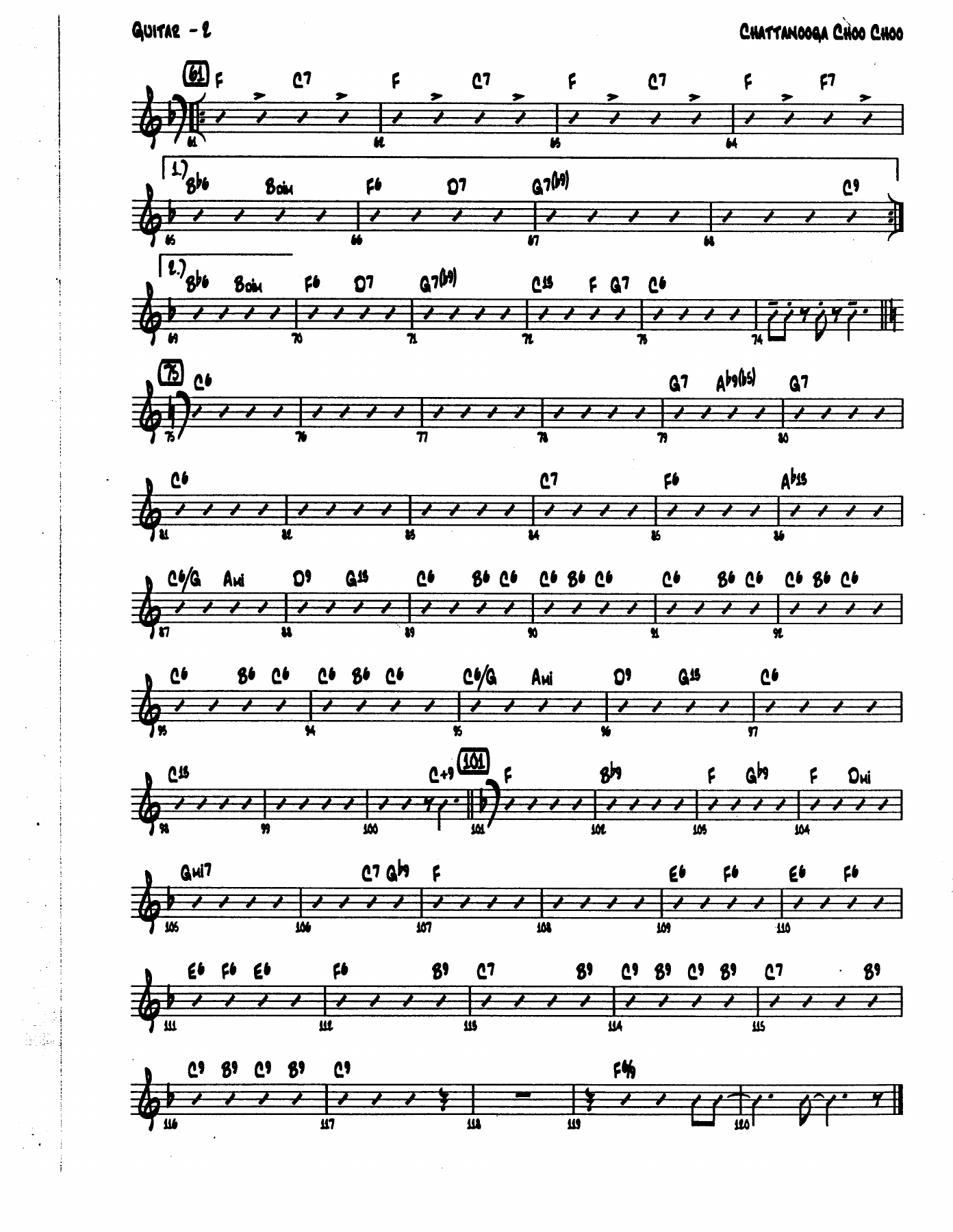 Chatanooga Choo Choo GUITAR — page 2