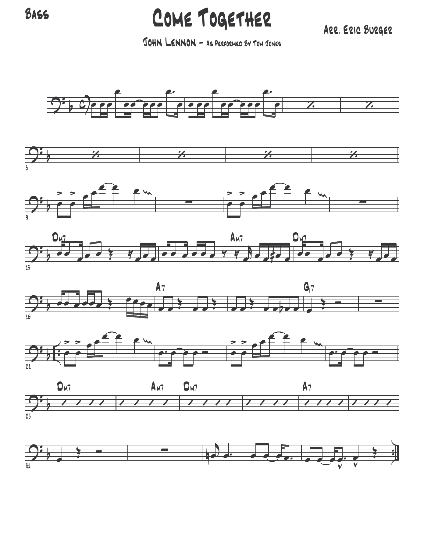 Come TG — sheet music cover (first page)