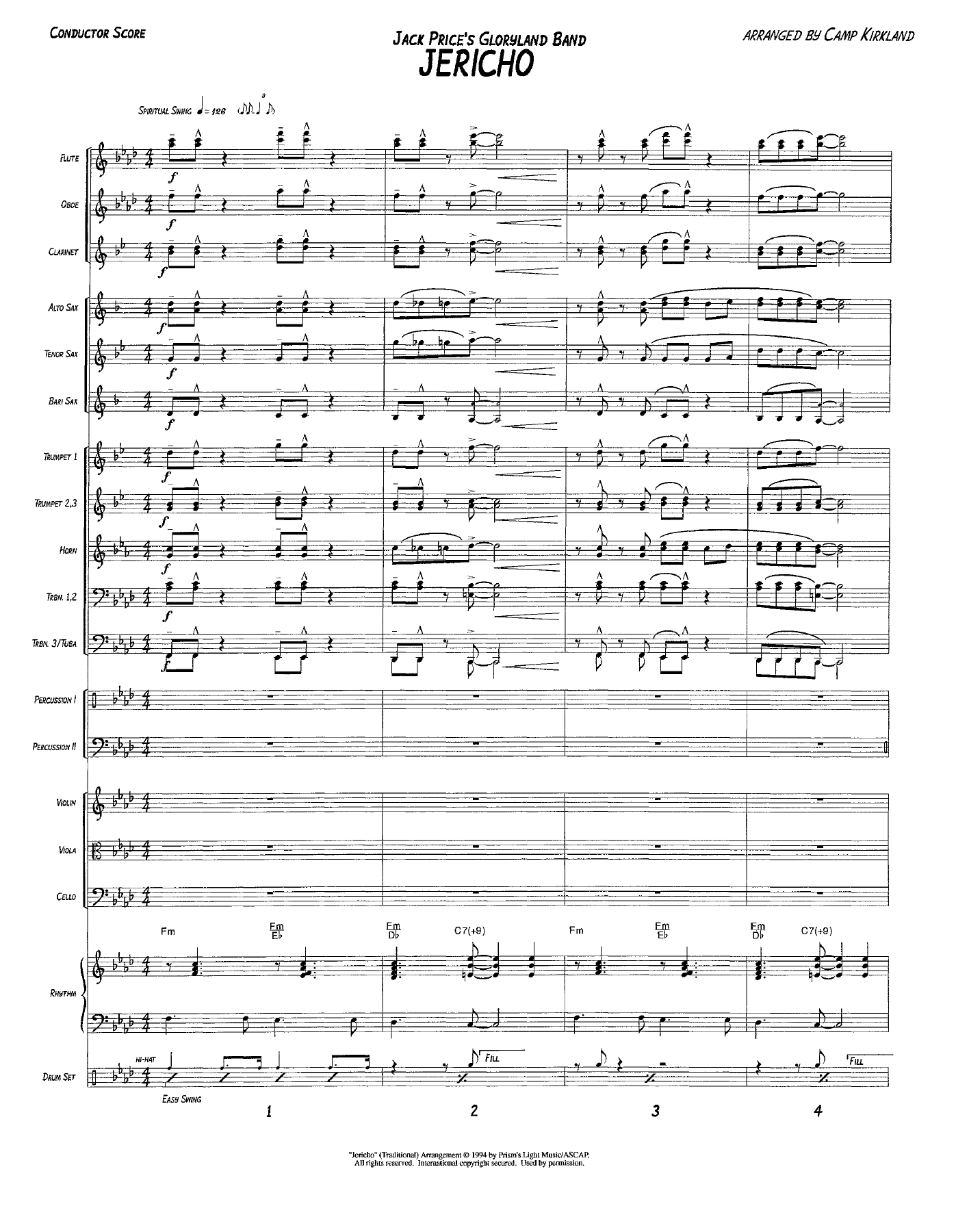 OR079427 Jericho-CS — sheet music preview