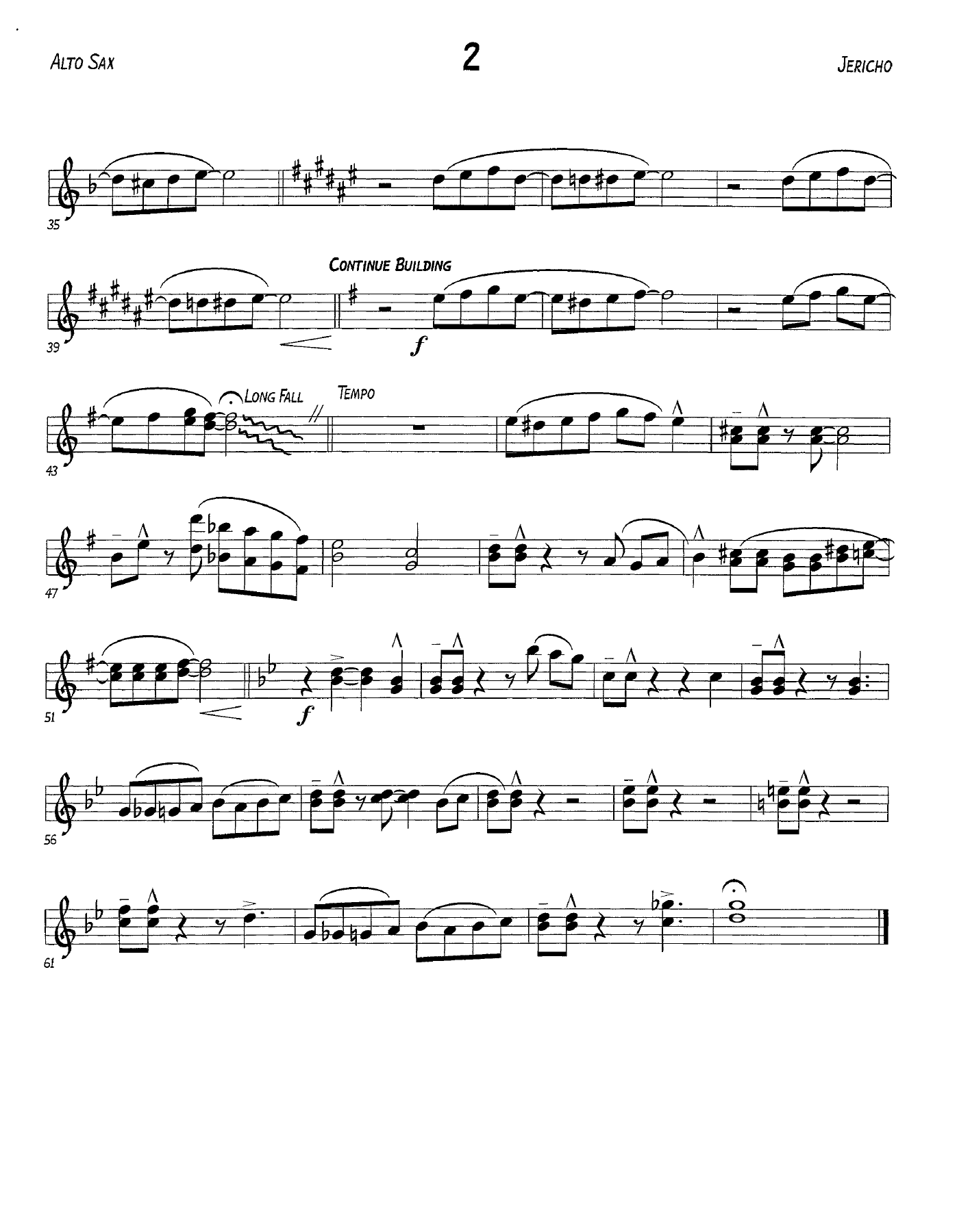 Jericho-Alto Sax — page 2