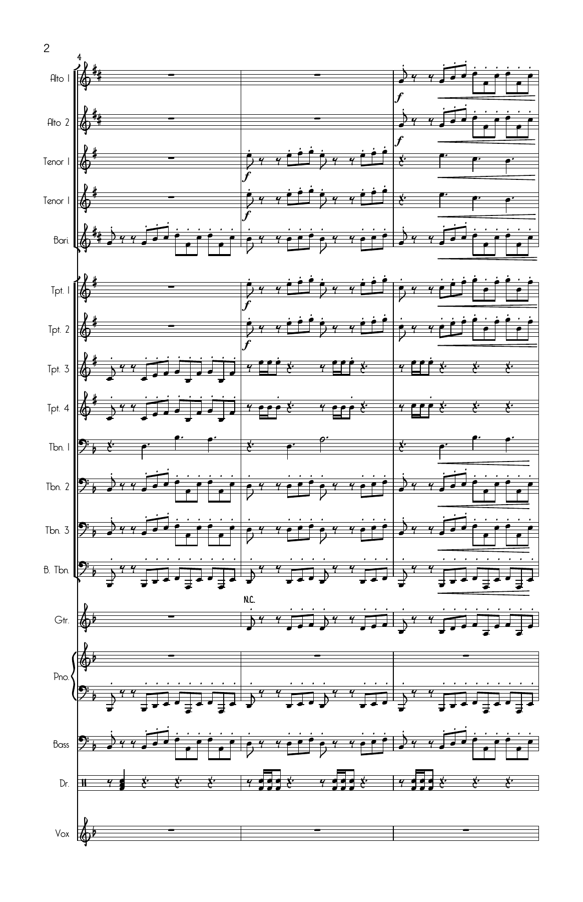 Cry Me A River Score — page 2