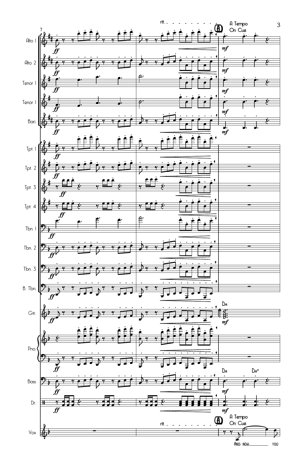 Cry Me A River Score — page 3