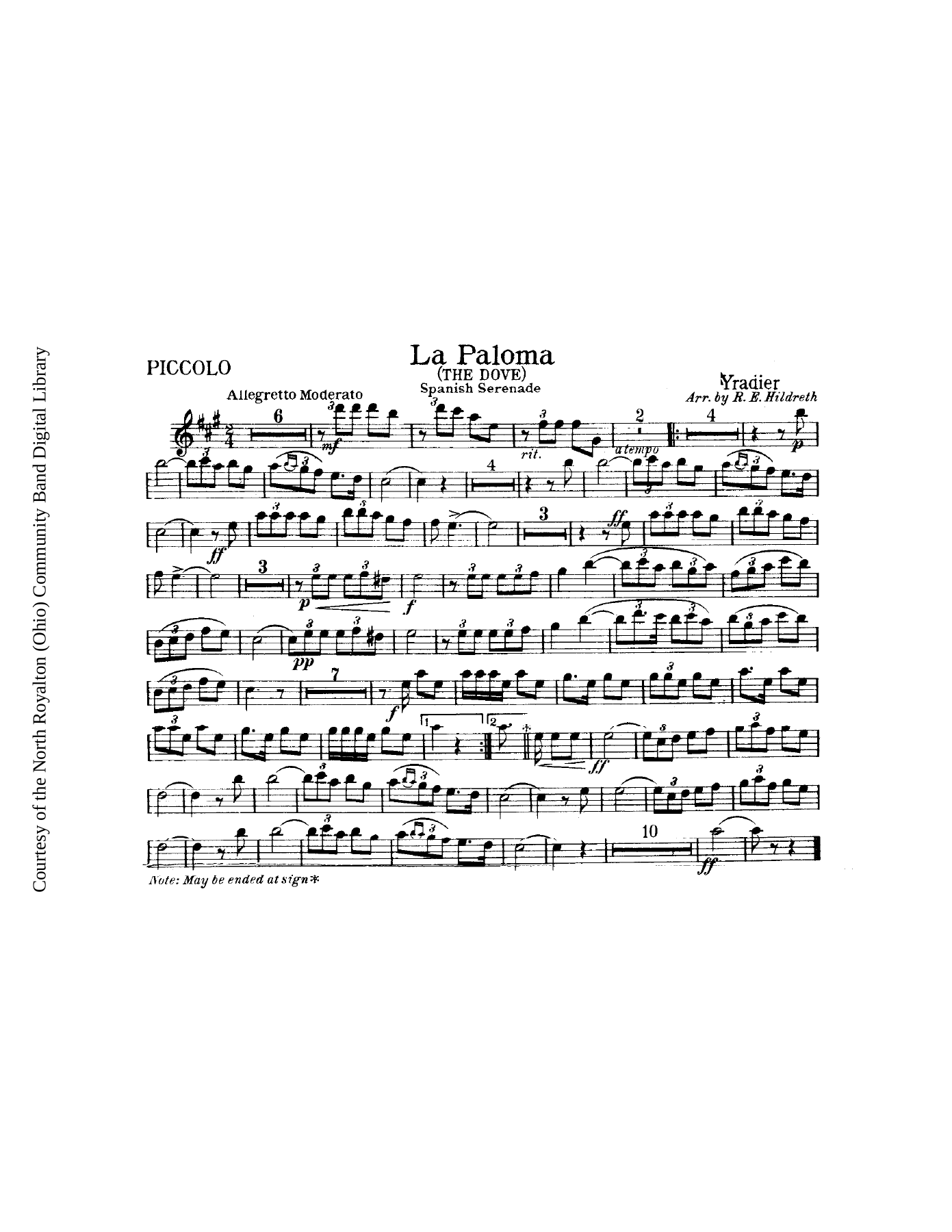 La Paloma — page 3