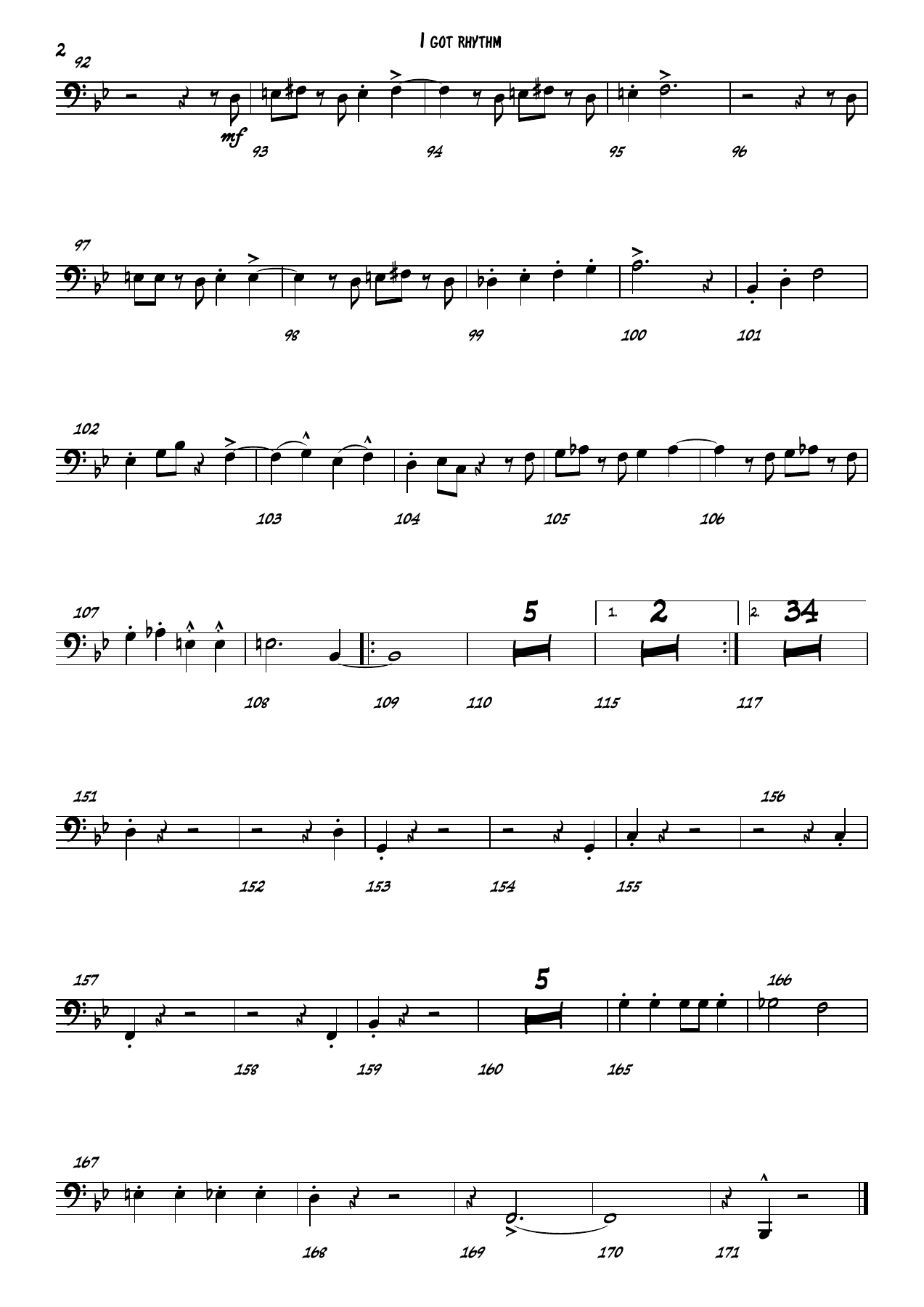 I got rhythm - Trombone — page 2