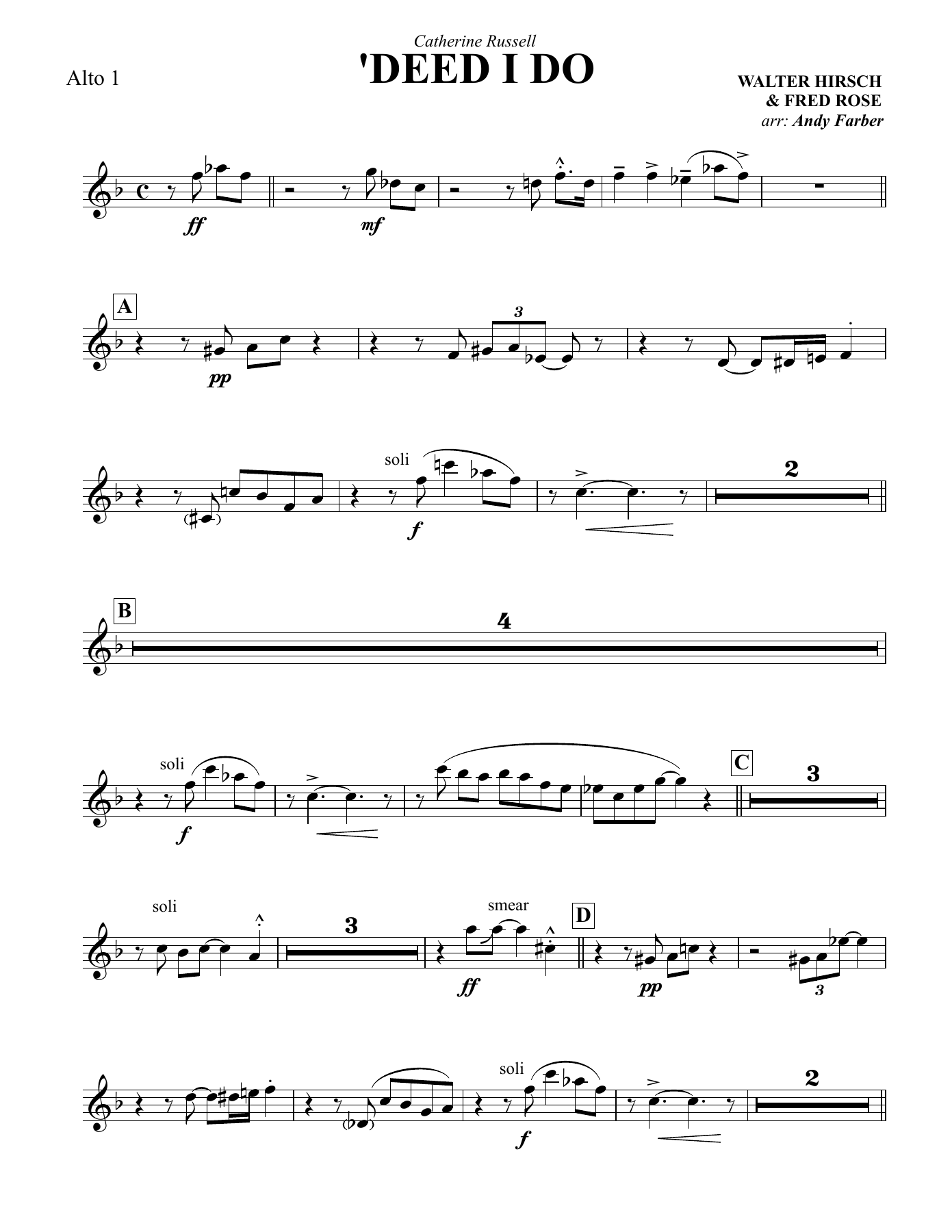 Sax.Alto-1 — sheet music cover (first page)