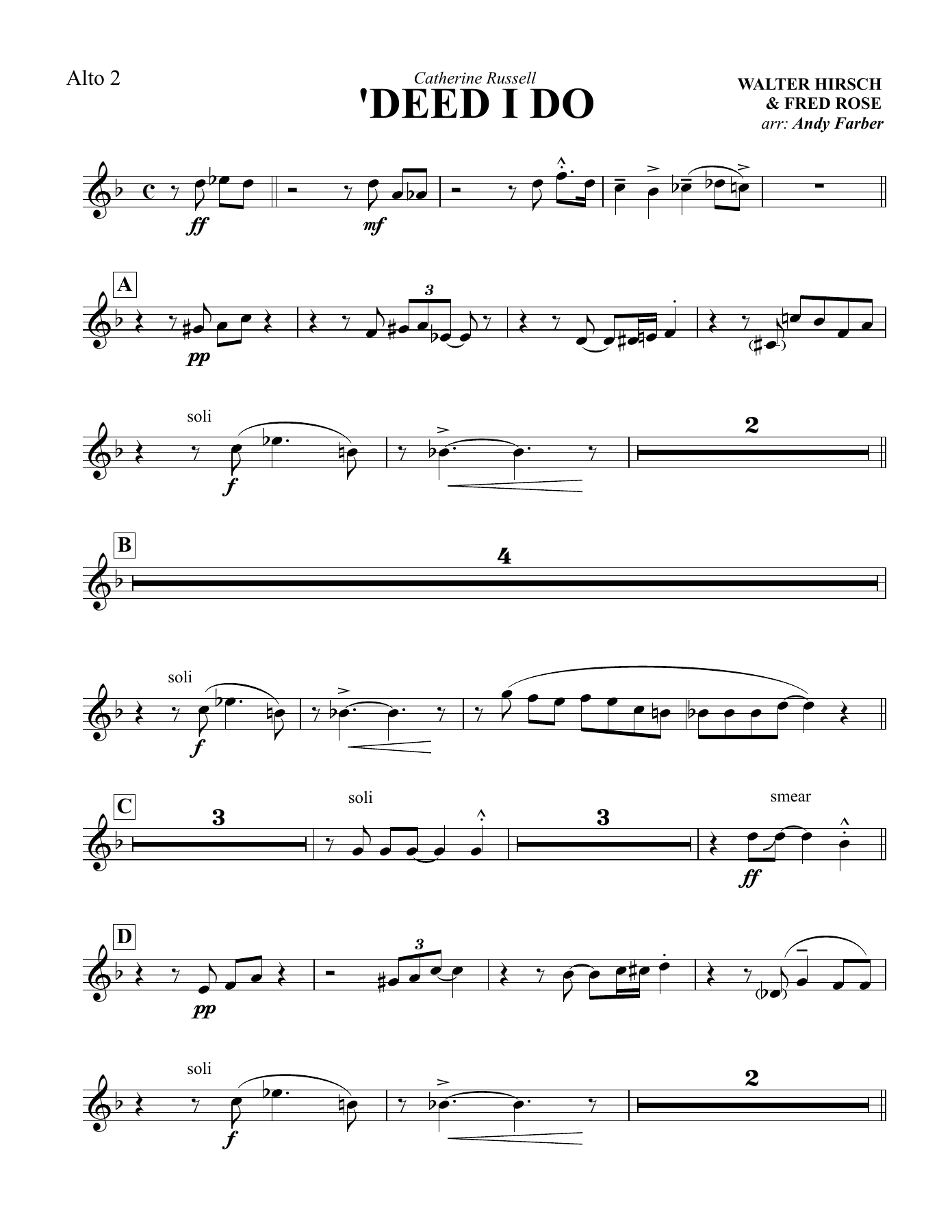 Sax.Alto-2 — sheet music cover (first page)