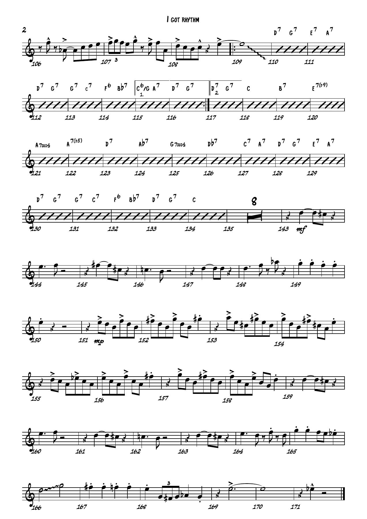 I got rhythm - Tenor Sax. — page 2