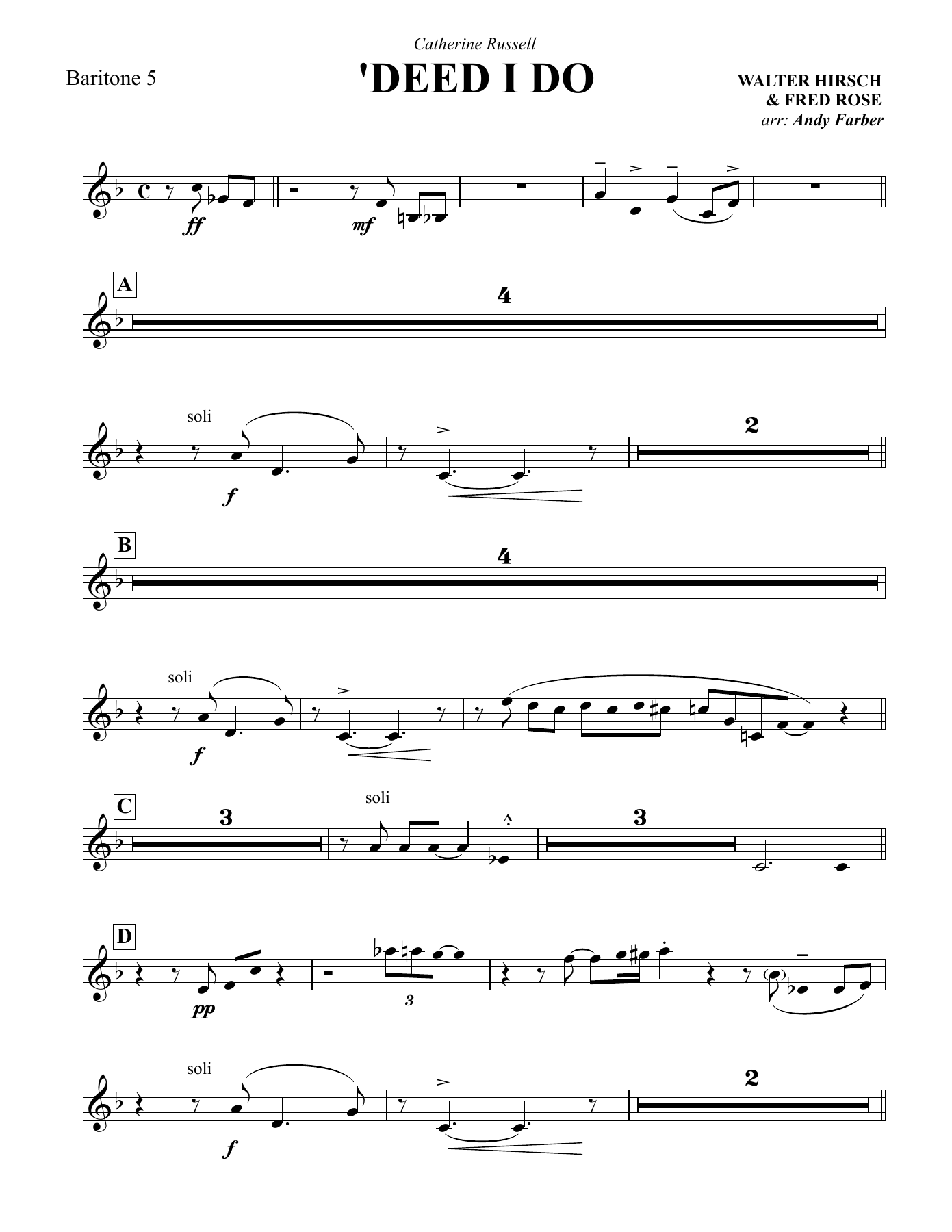 Sax.Bariton-5 — sheet music cover (first page)