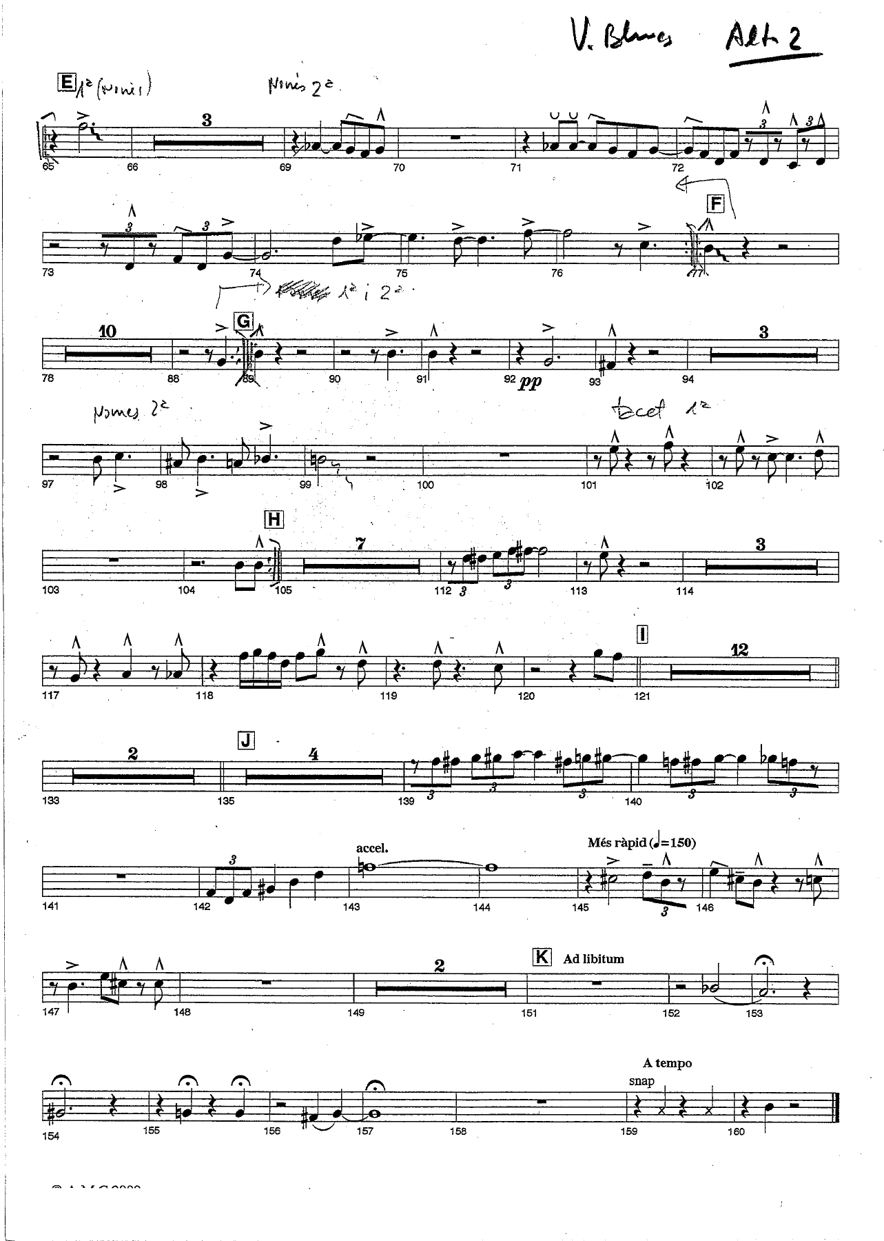 Va de blues Alto — page 2