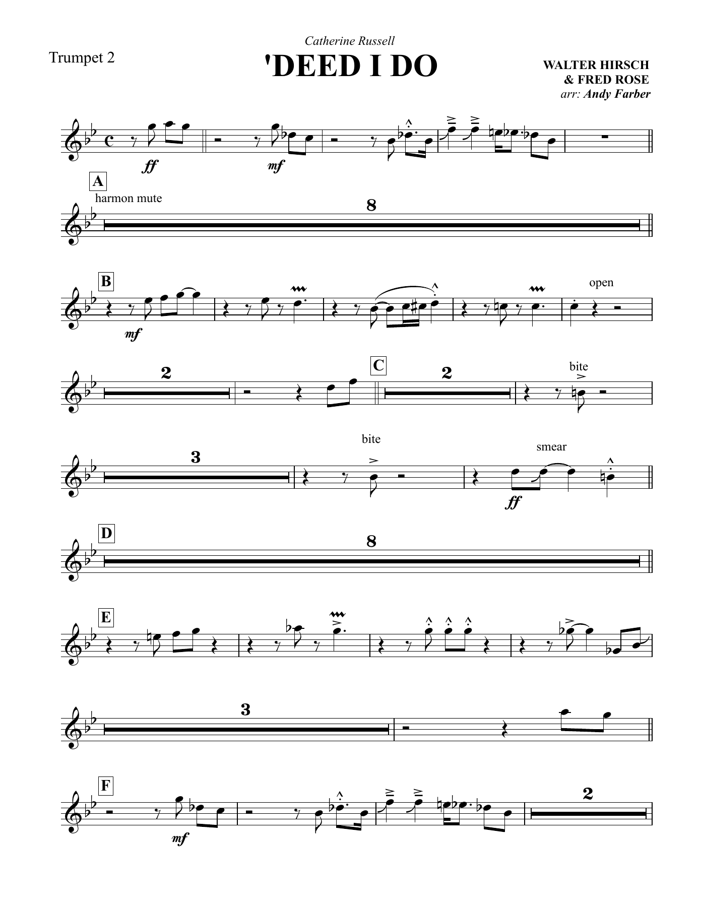 Trumpet-2 — sheet music cover (first page)