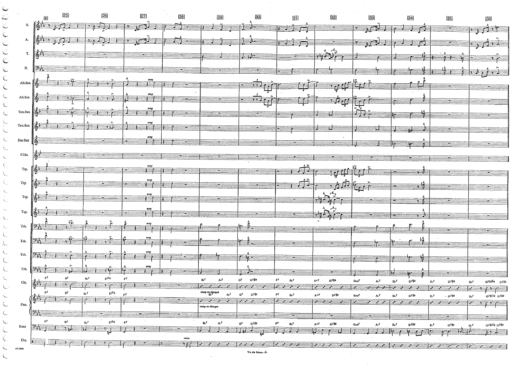 va de blues score — page 3