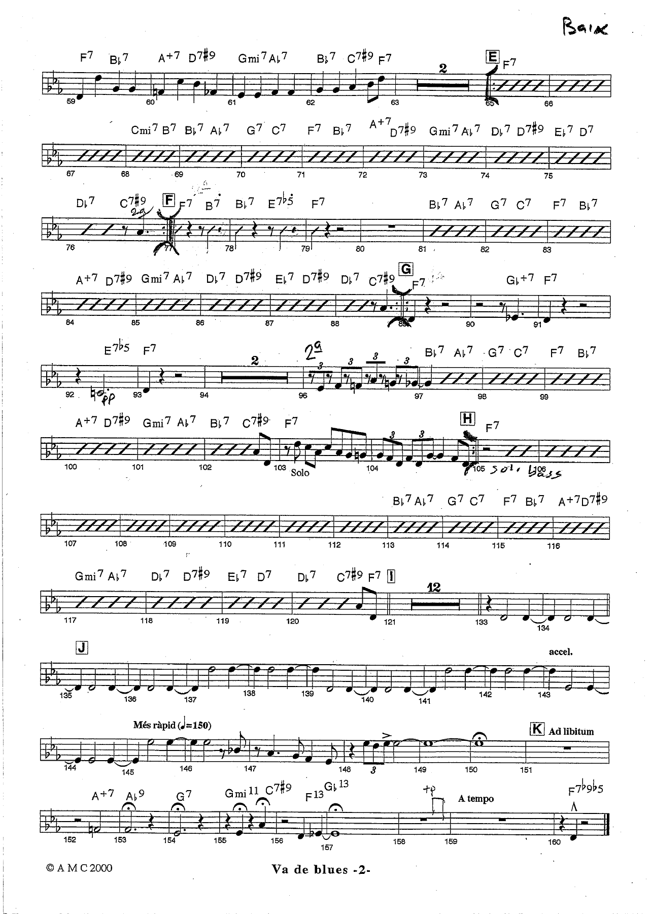 Va de blues Bass — page 2