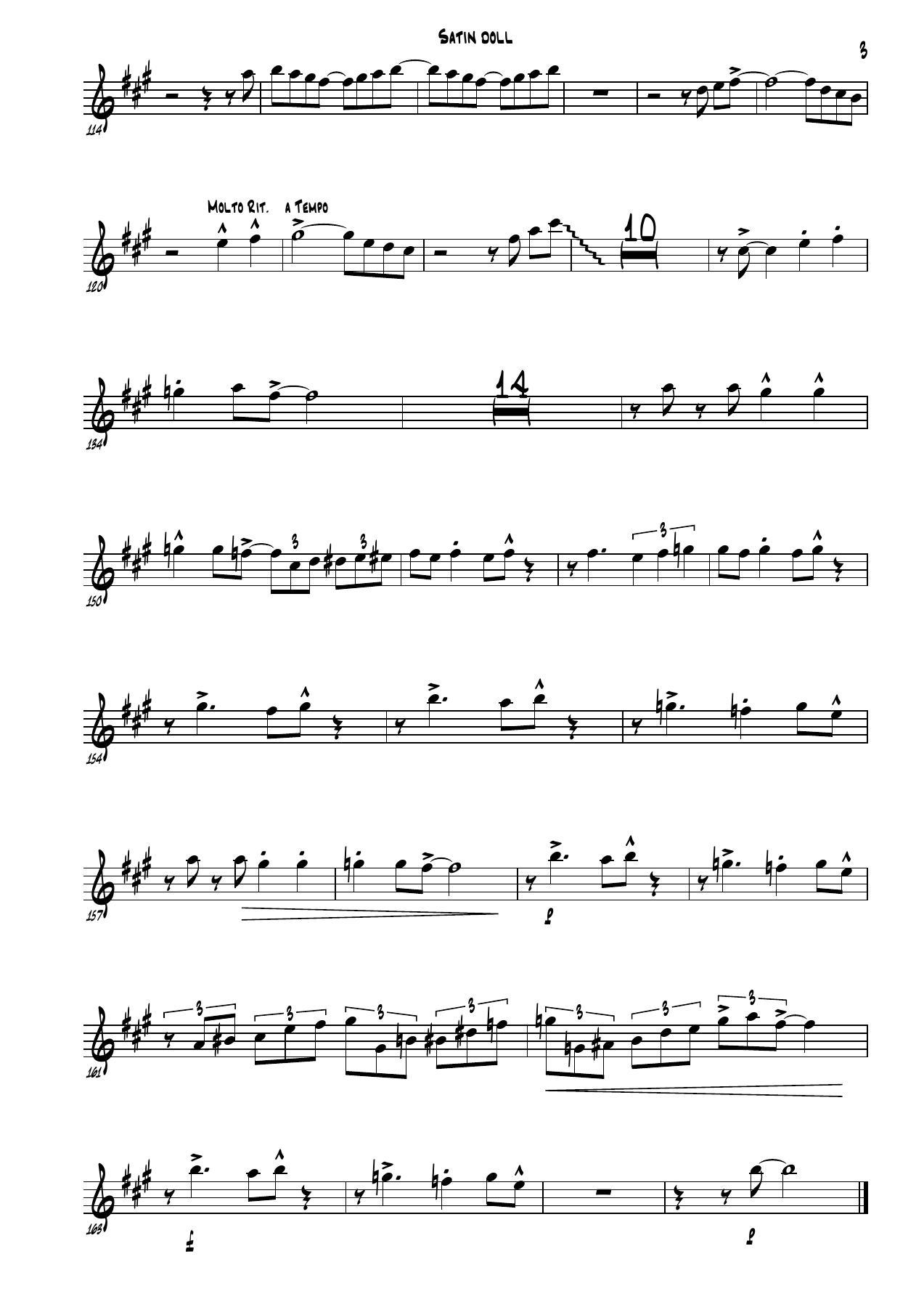 Satin doll - Alto Sax. — page 3