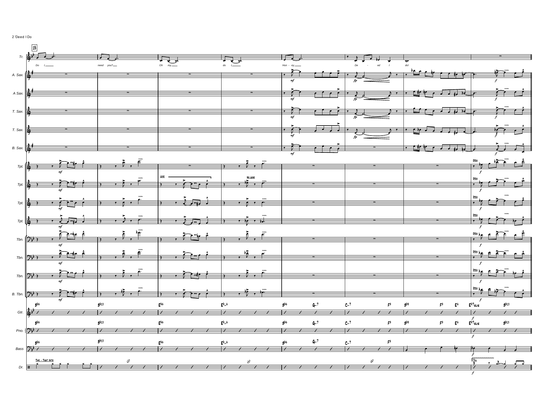 deed i do - score - 9 pages — page 2
