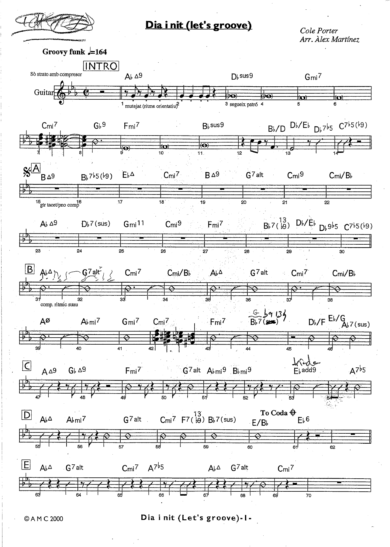 dia i nit GUITARRA — sheet music cover (first page)