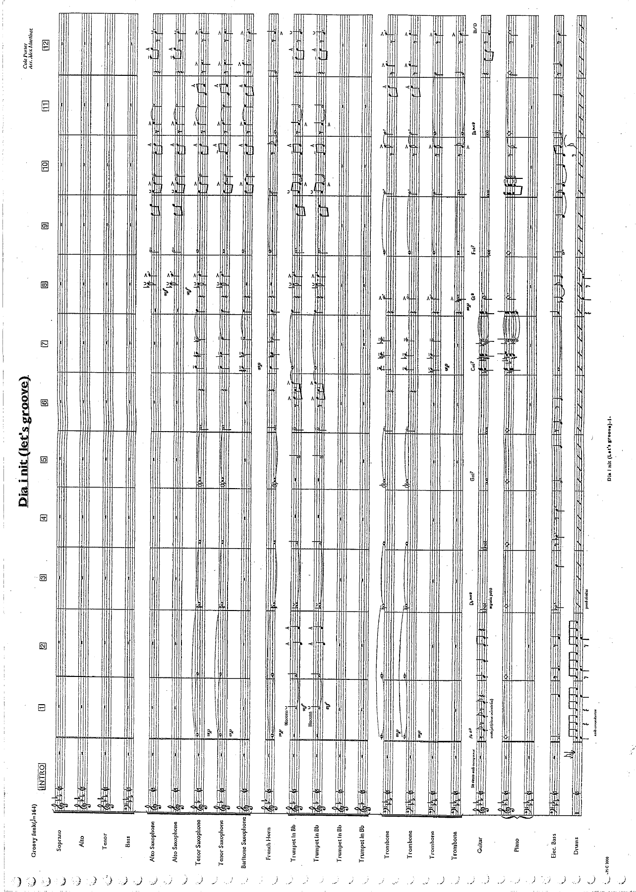 dia i nit score — sheet music cover (first page)