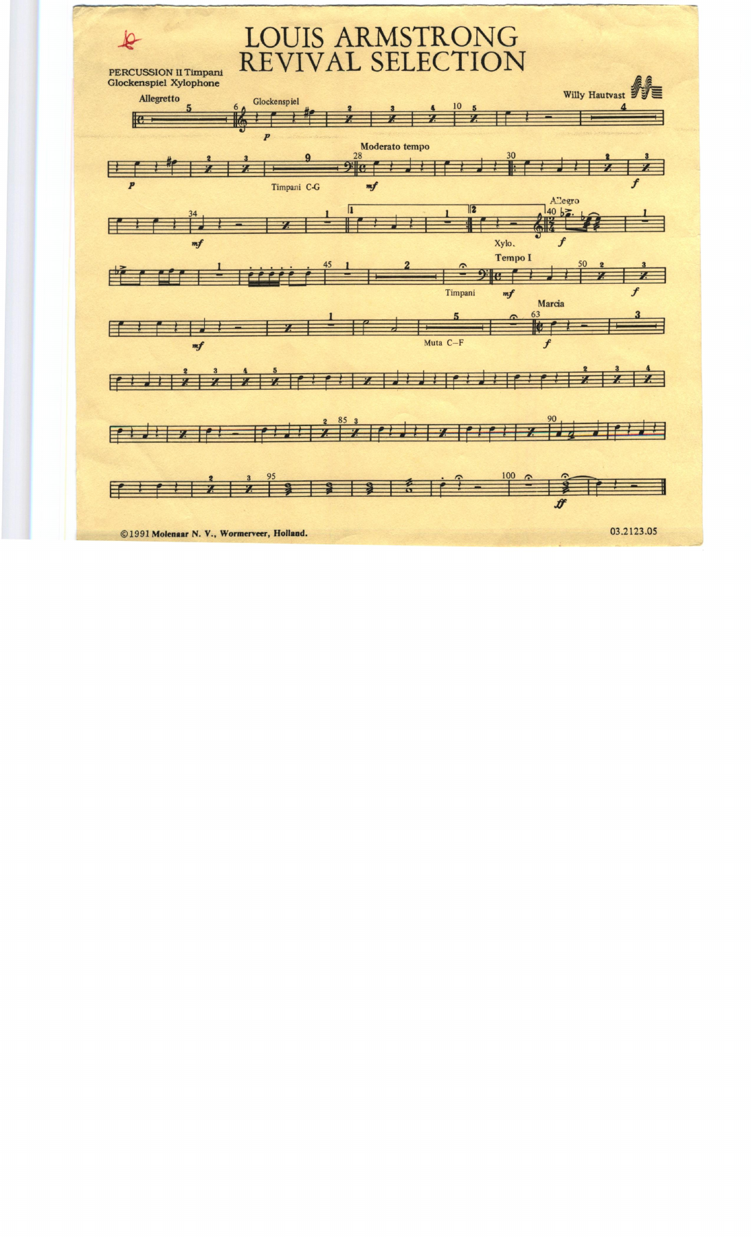 Todos los Papeles — sheet music cover (first page)