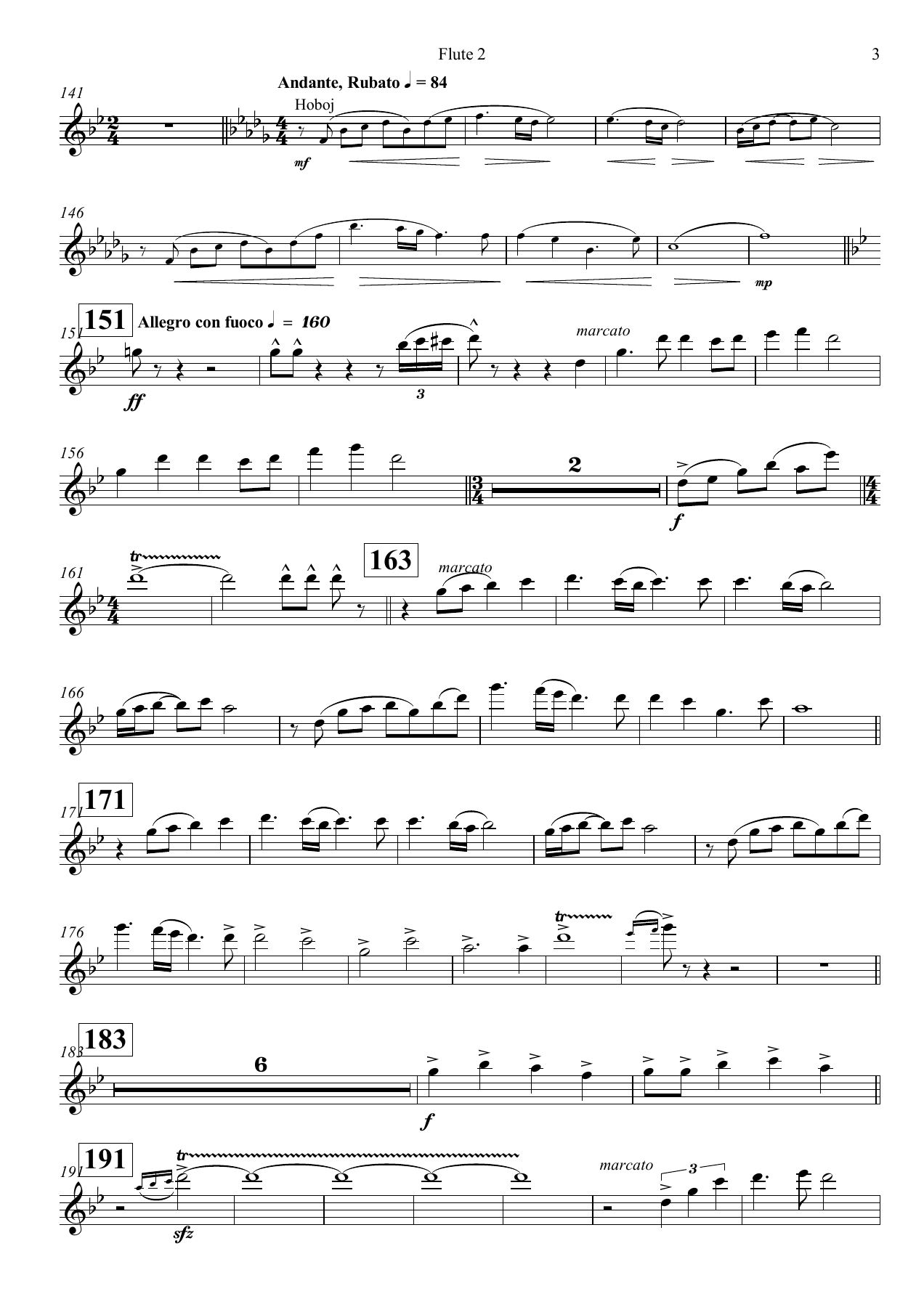 2nd Flute — page 3