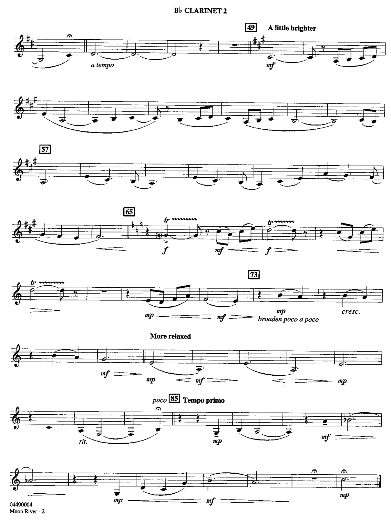 05 Clarinet II — page 2