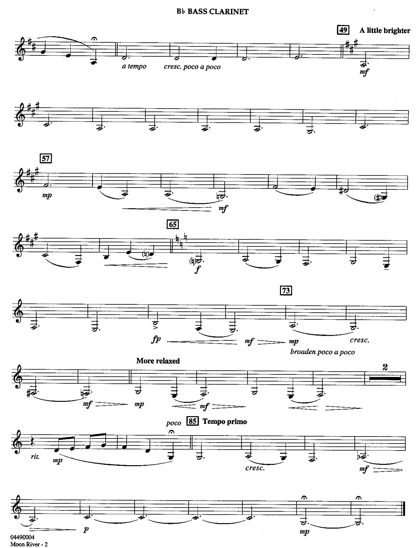 06 Bass Clarinet — page 2