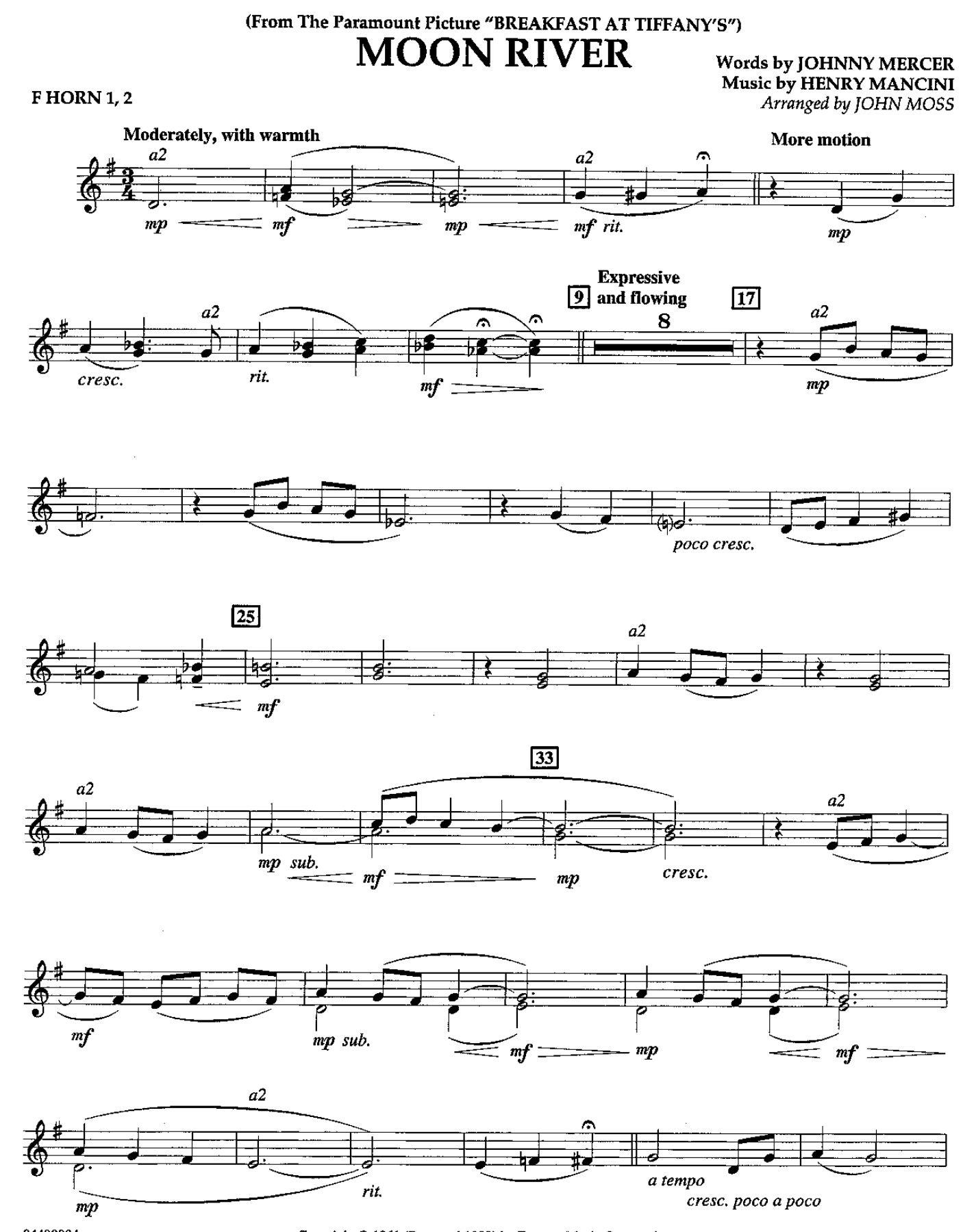 08 Horn I-II — sheet music cover (first page)