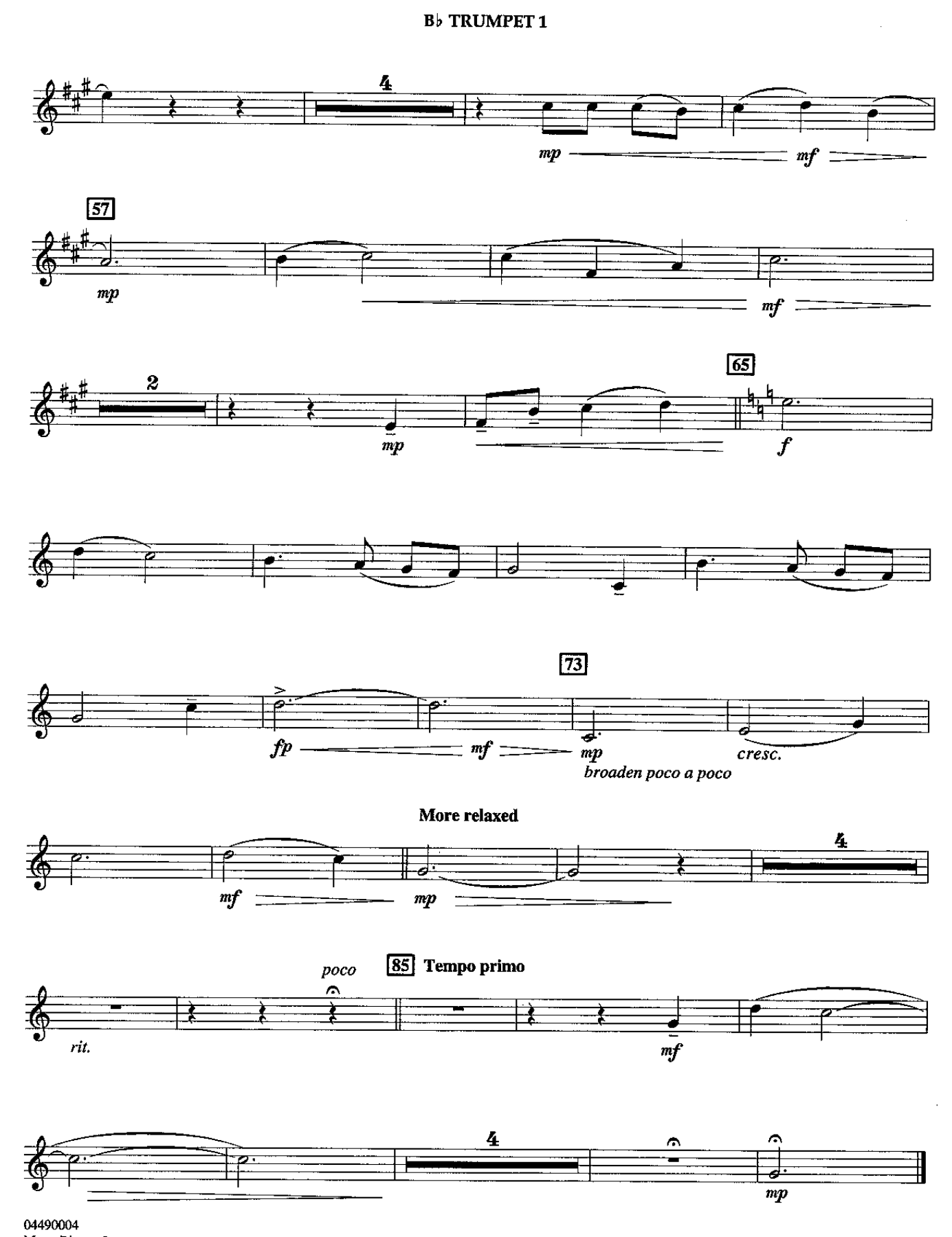 10 Trumpet I — page 2