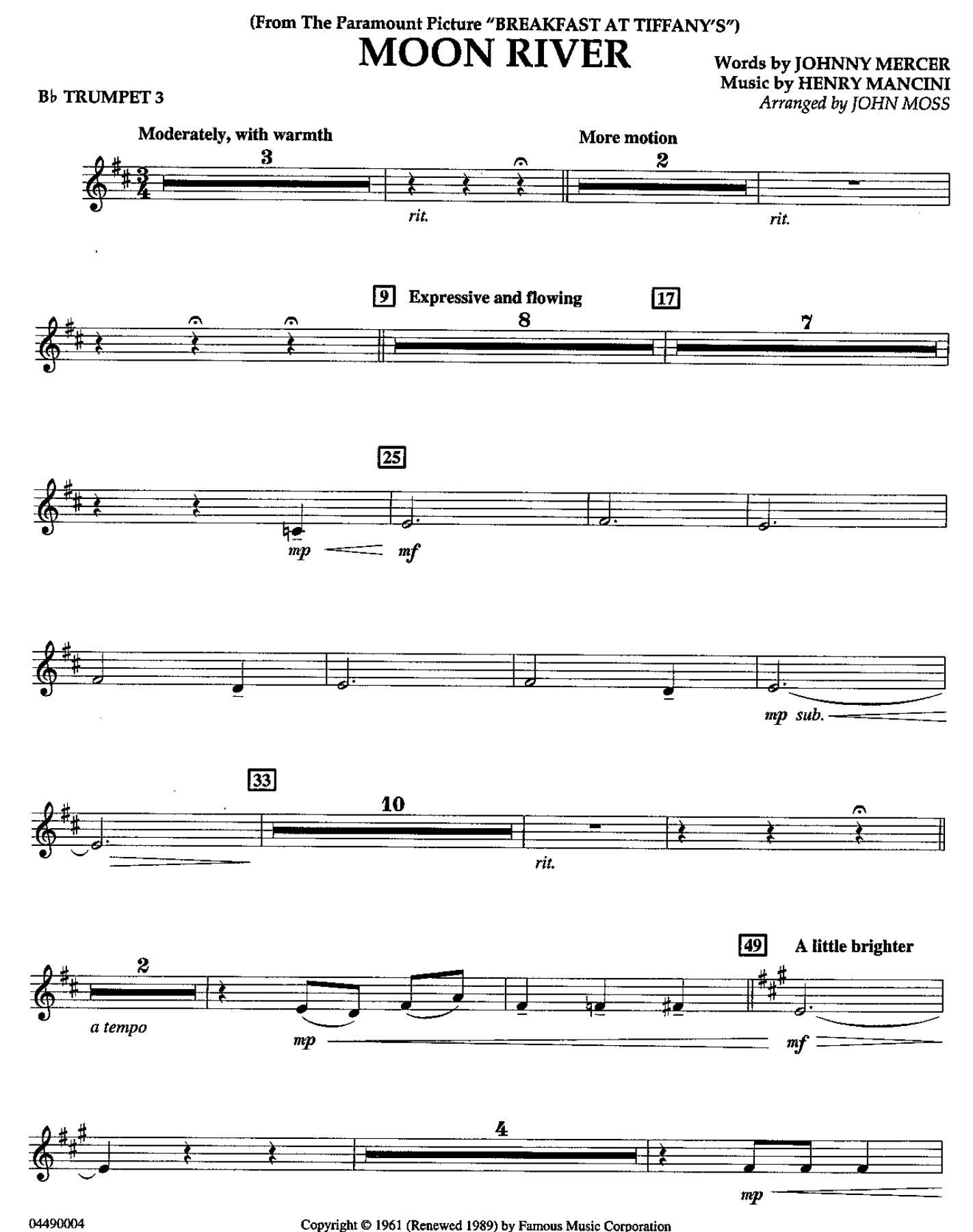 12 Trumpet III — sheet music cover (first page)