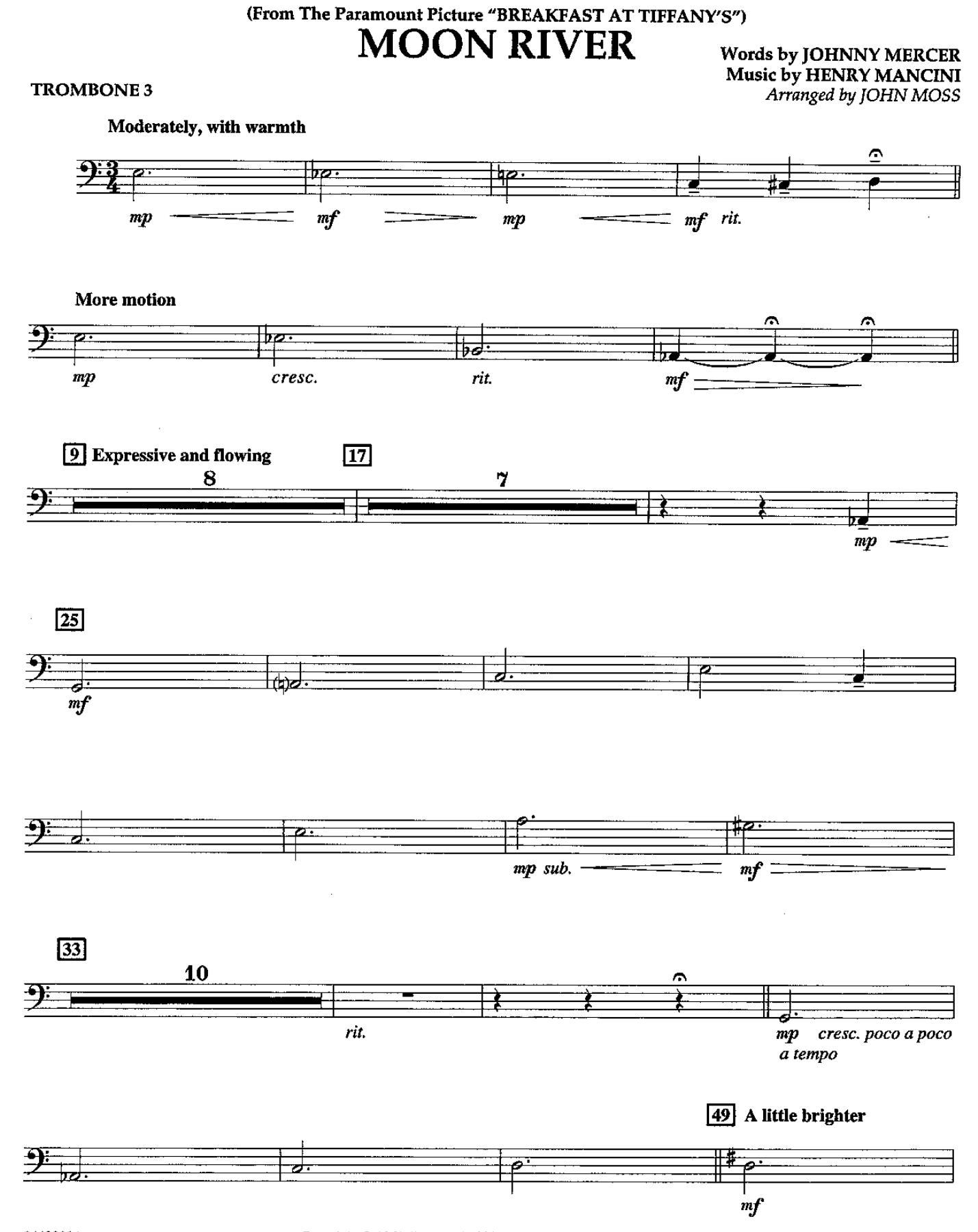 15 Trombone III — sheet music cover (first page)