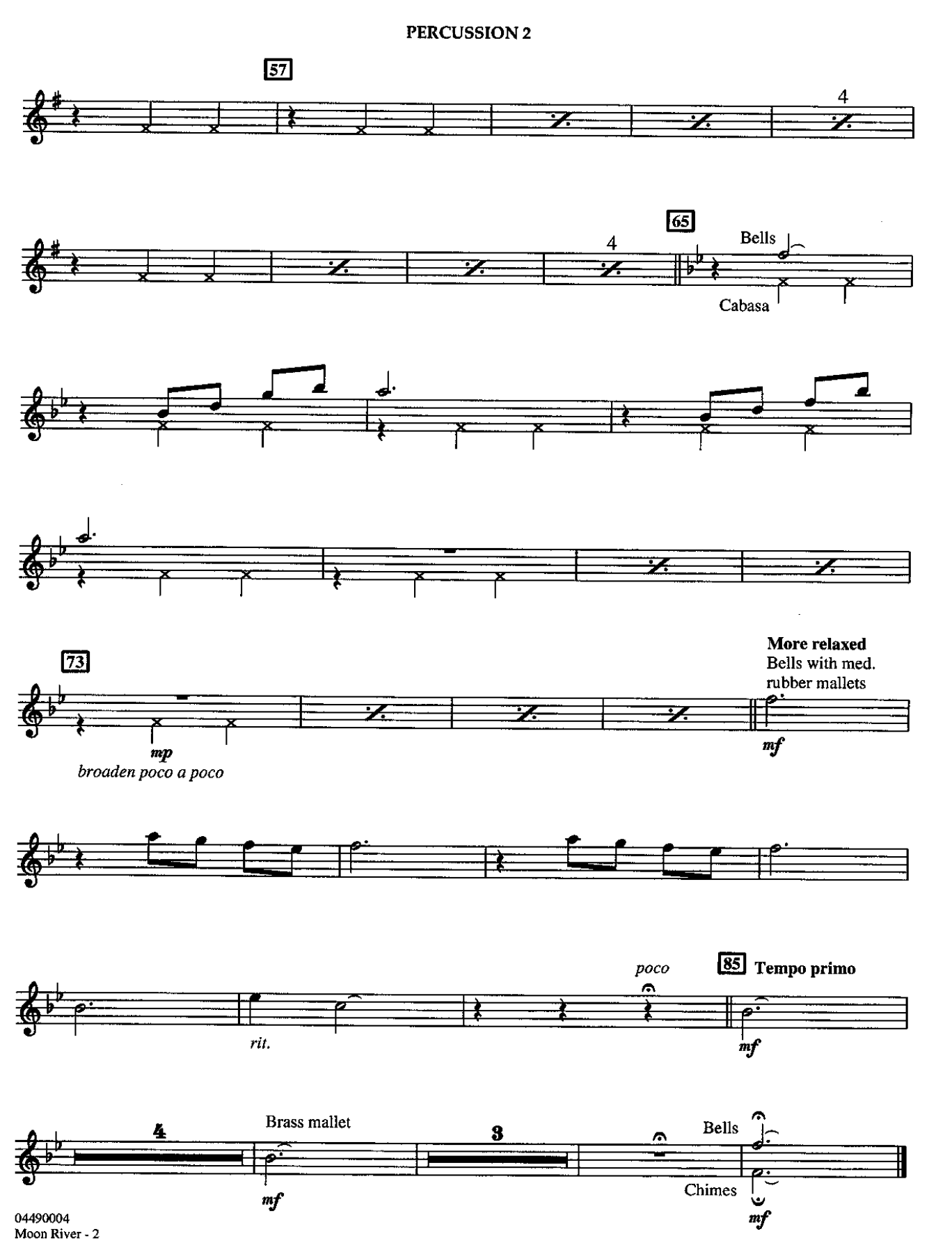 18 Percussion II — page 2