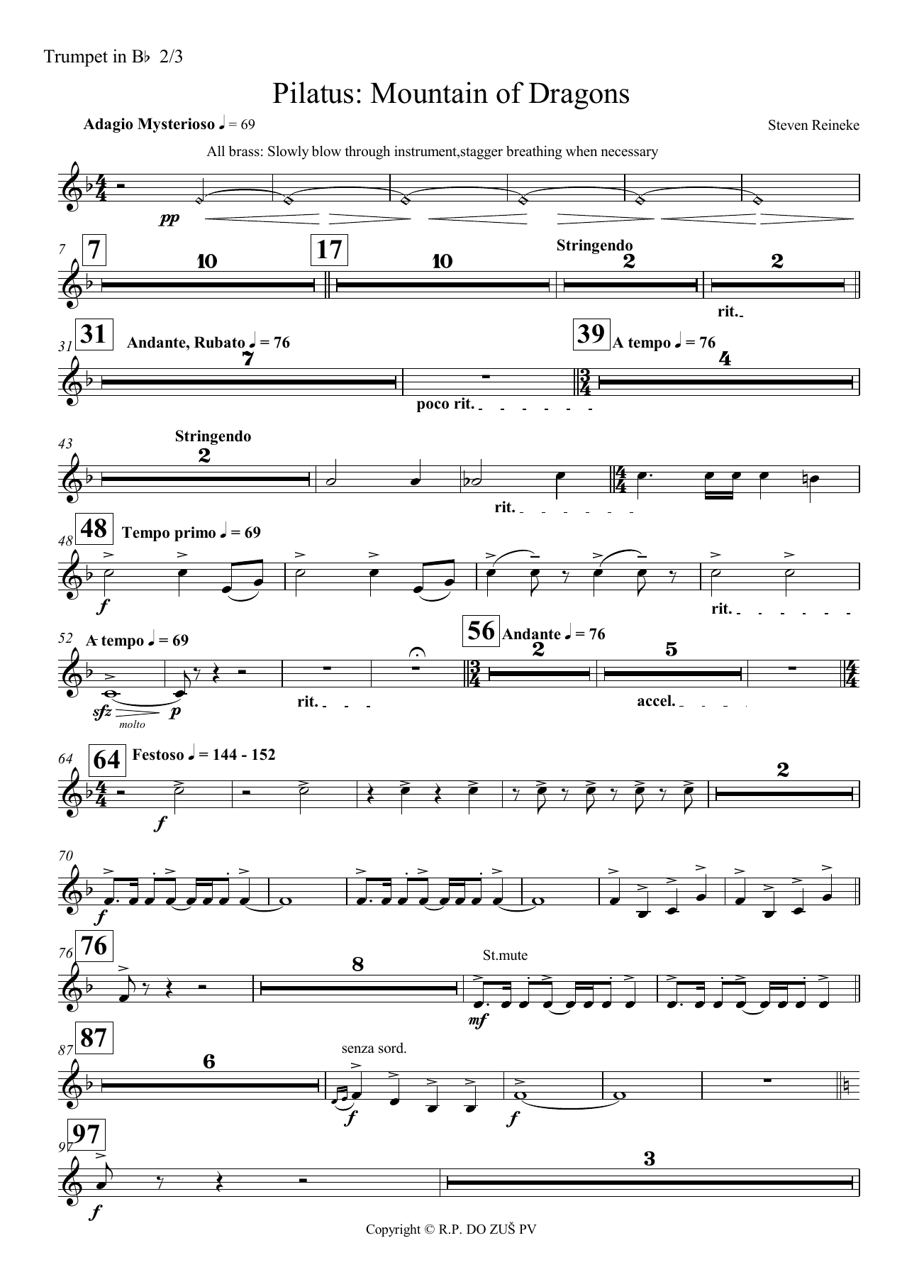 trumpet 2 3 — sheet music cover (first page)