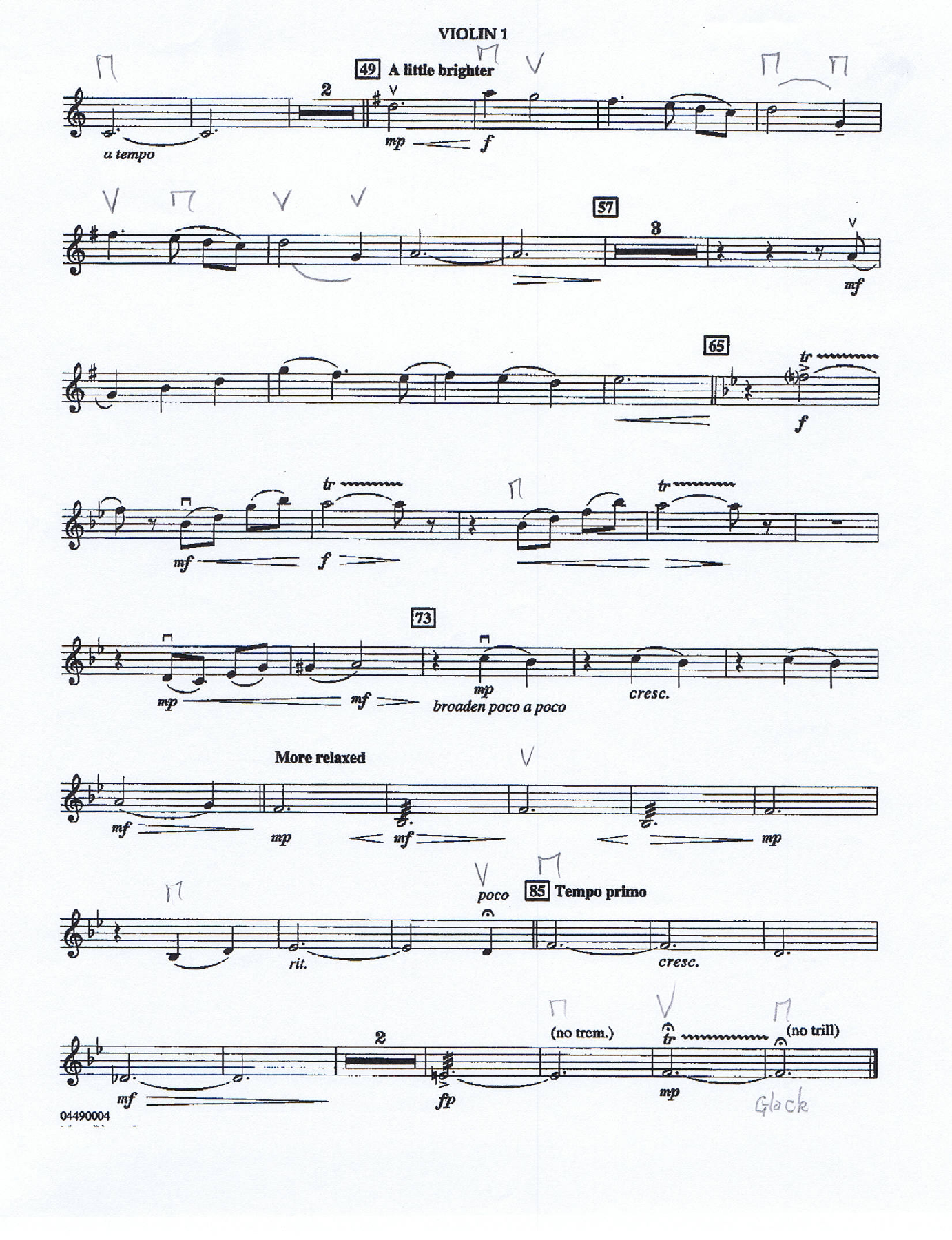 21 Violin I — page 2