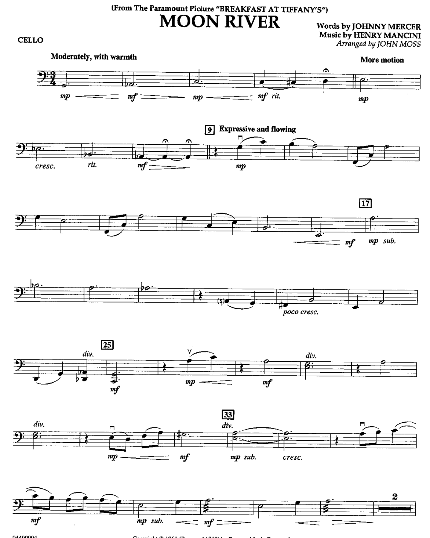 24 Violoncello — sheet music cover (first page)