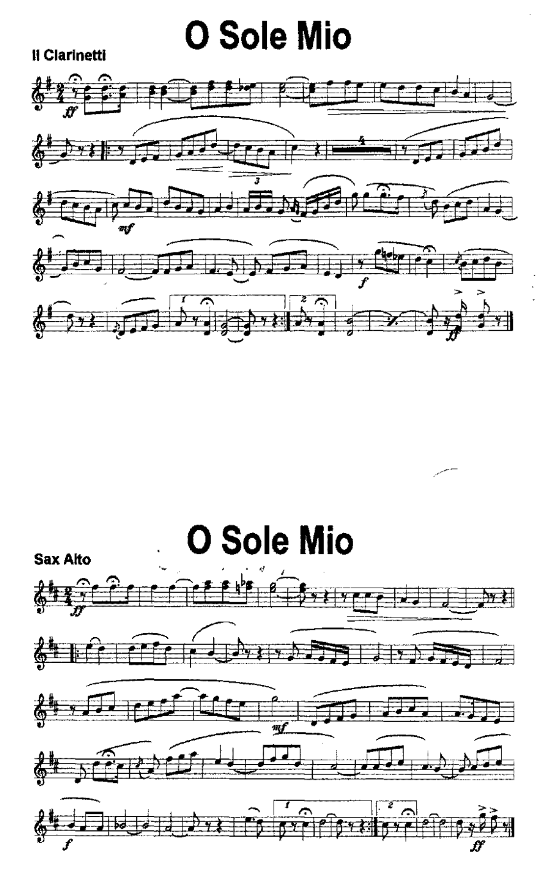 O Sole Mio Blocco Parti — page 2