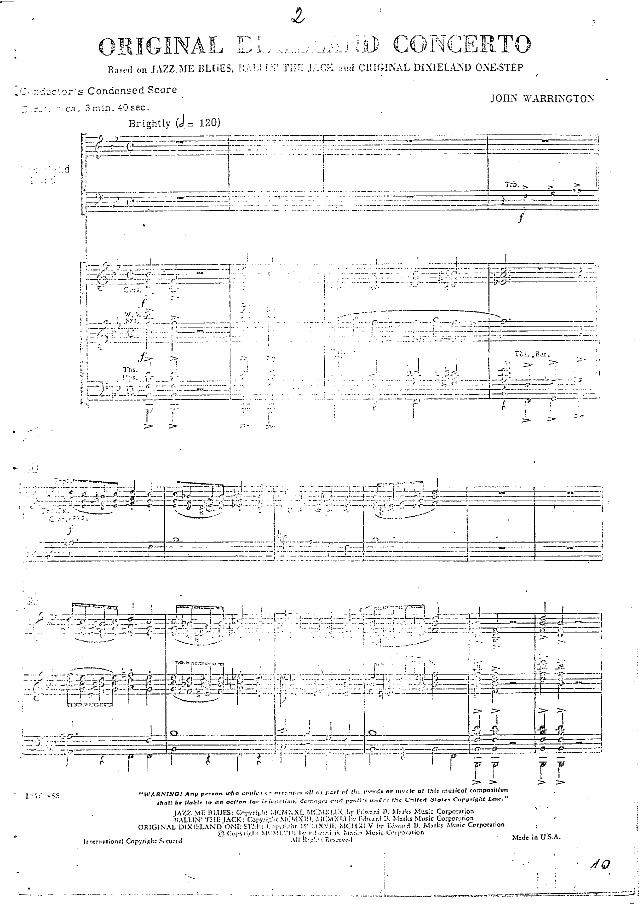 Original Dixieland Concerto — page 2