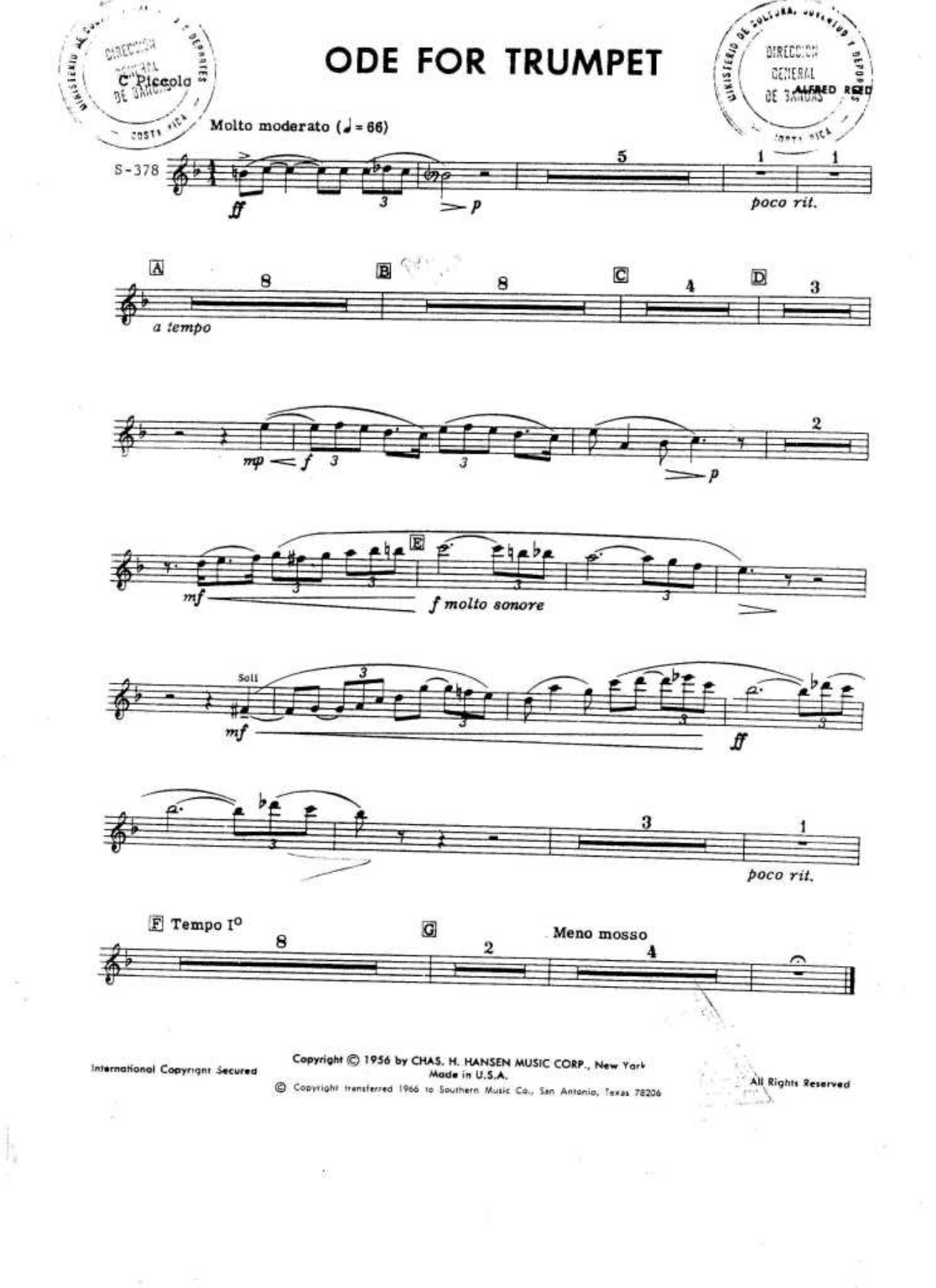 Partes ode for trumpet — page 3