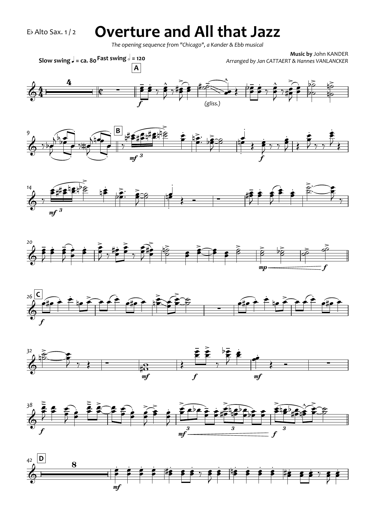 Alto Sax 1&2 — sheet music cover (first page)