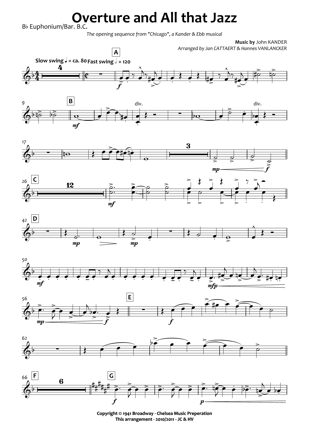 Baritone TC — sheet music cover (first page)