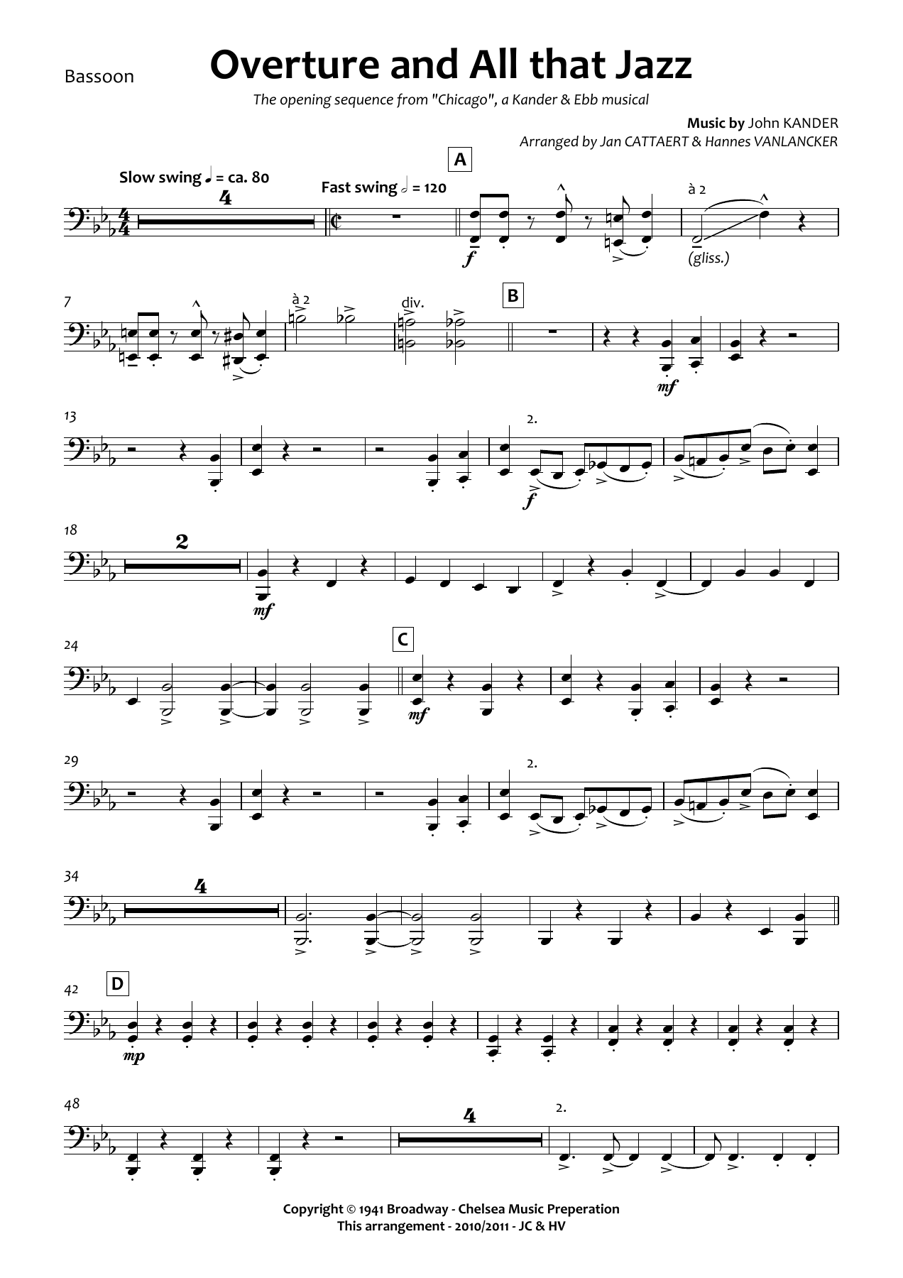 Bassoon — sheet music cover (first page)