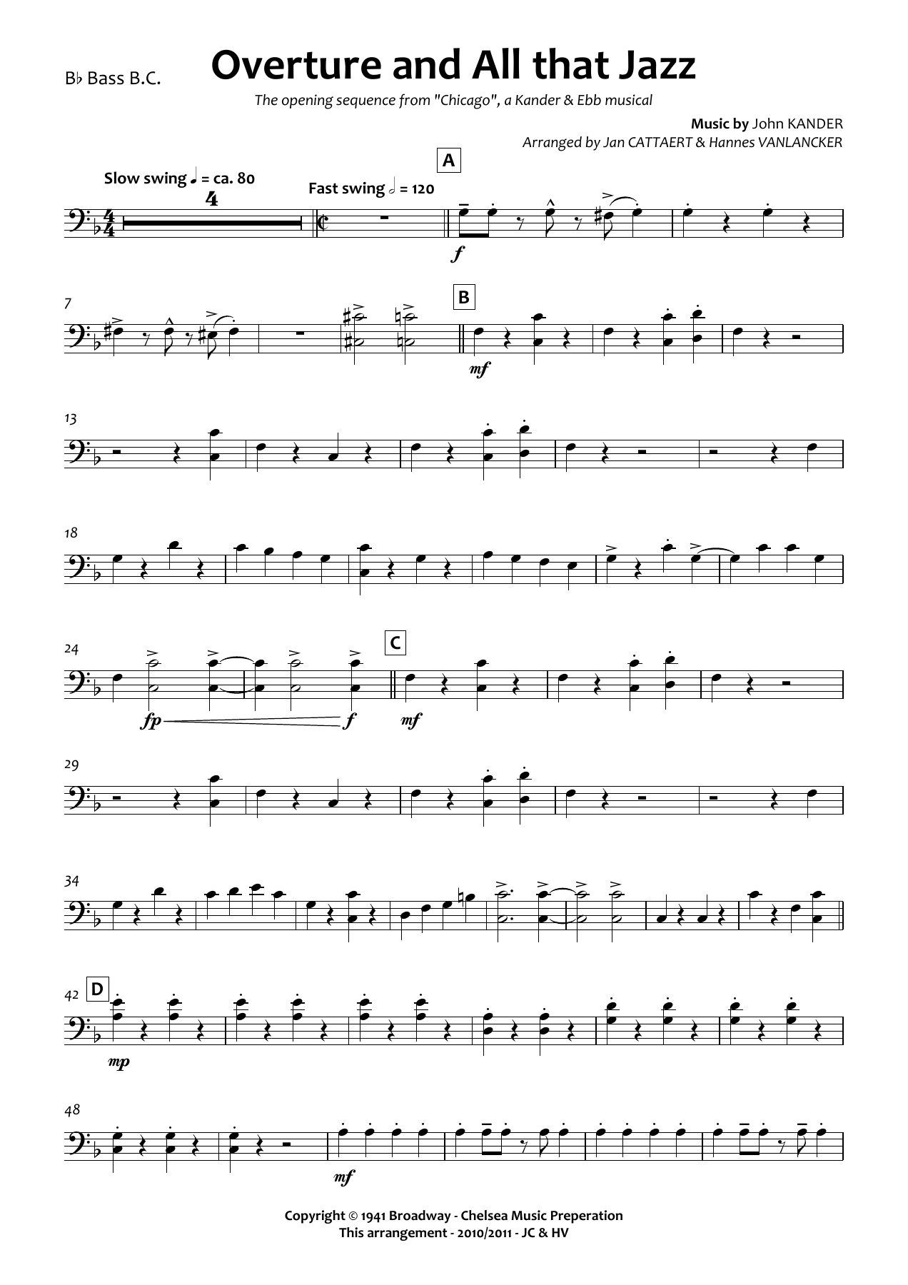 Bb Tuba BC — sheet music cover (first page)