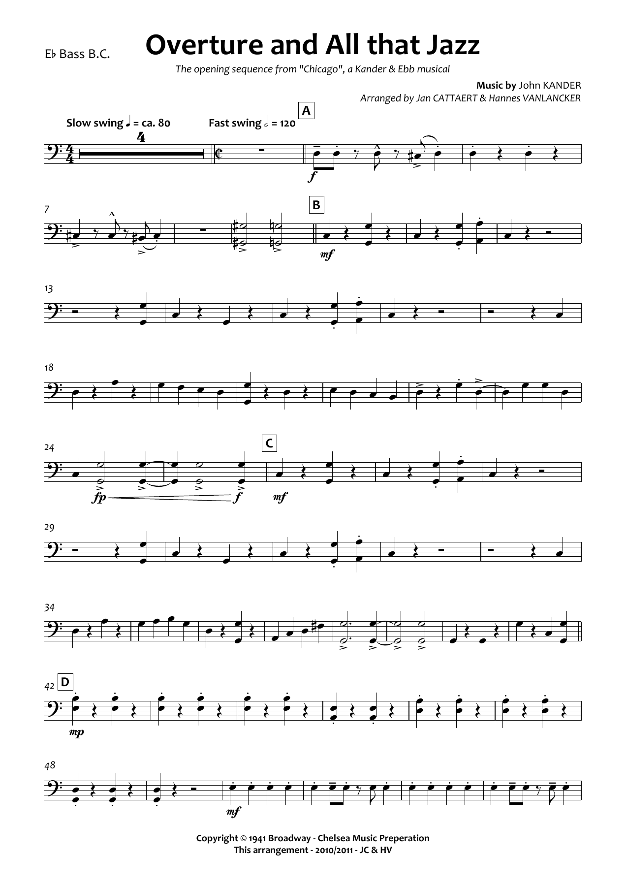 Eb Tuba BC — sheet music cover (first page)