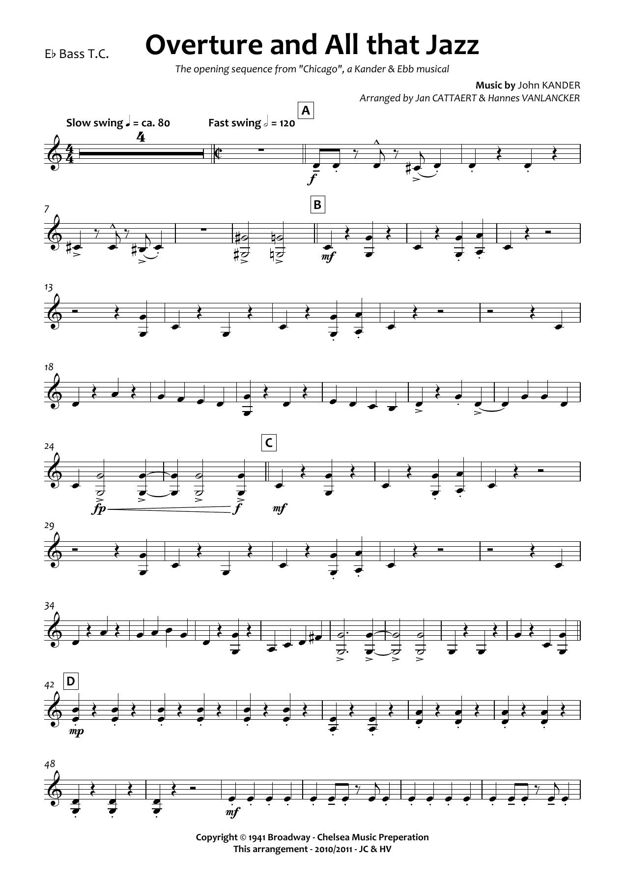 Eb Tuba TC — sheet music cover (first page)