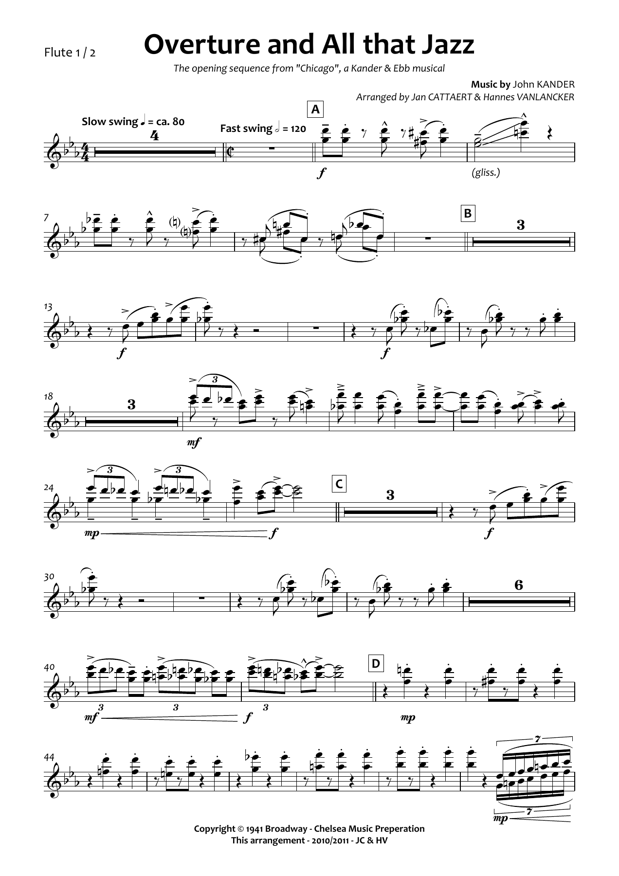 Flute 1&2 — sheet music cover (first page)